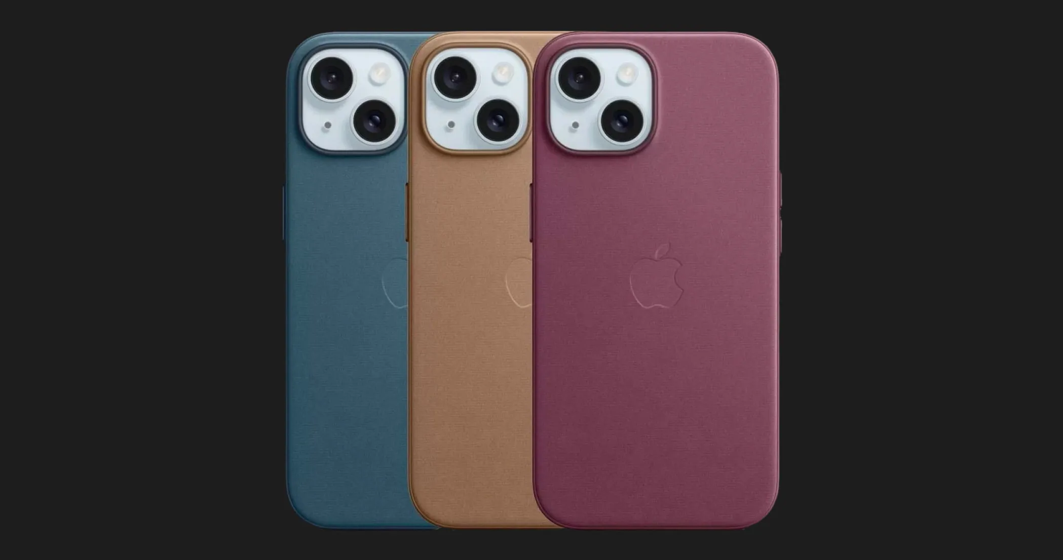 Оригінальний чохол Apple FineWoven Case with MagSafe для iPhone 15 (Pacific Blue) (MT3G3)
