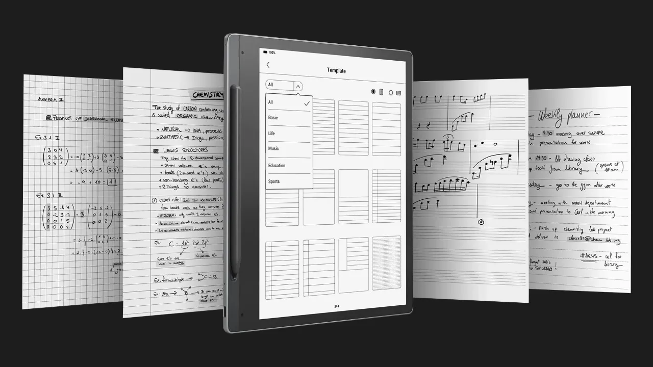 Електронна книга Lenovo Smart Paper E-Ink 4/64 (Gray) (SP101FU) (ZAC00014UA)