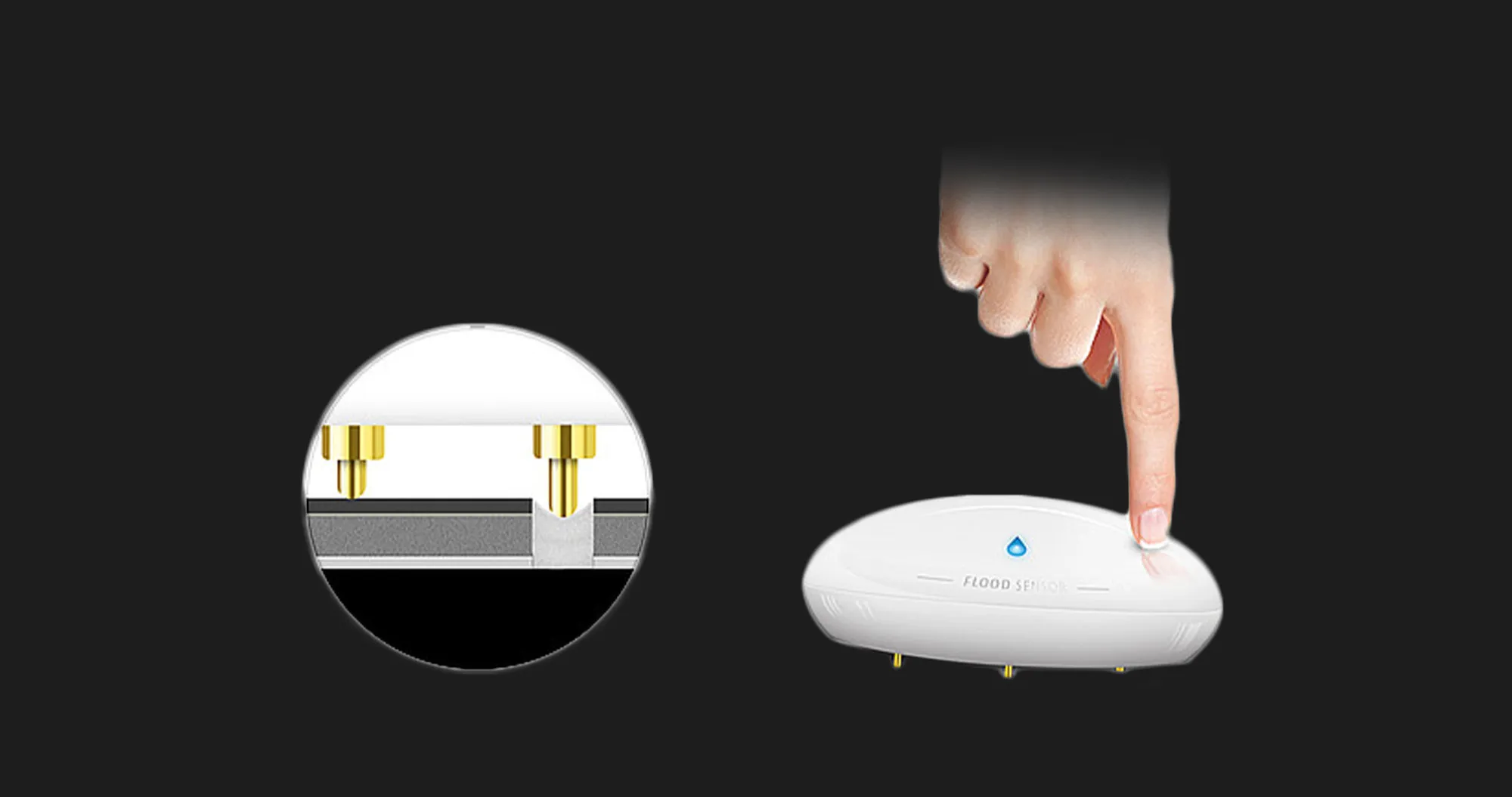 Датчик протікання FIBARO Flood Sensor для Apple HomeKit (White)