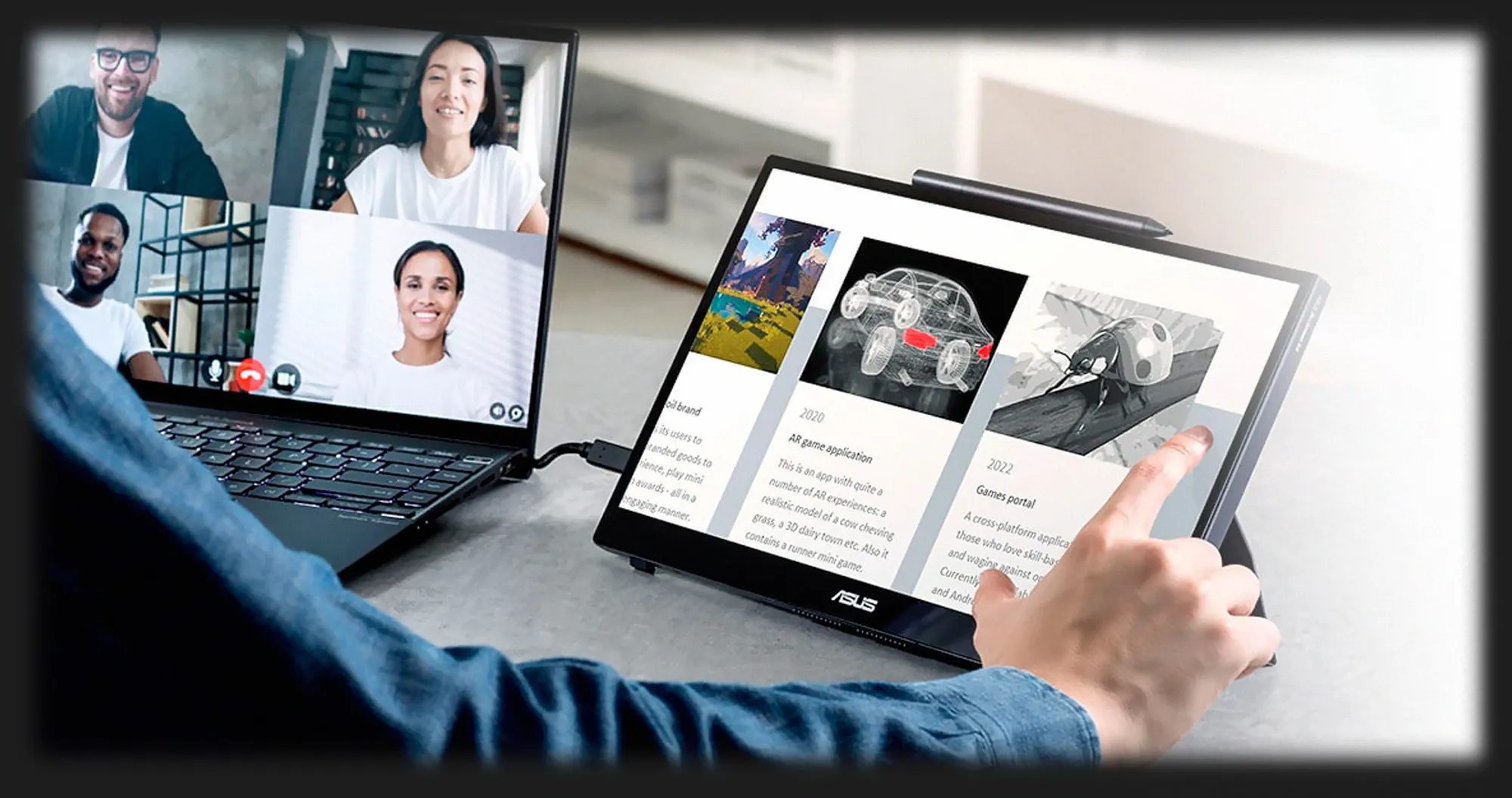 Монітор портативний Asus 15.6" ZenScreen MB16AHG