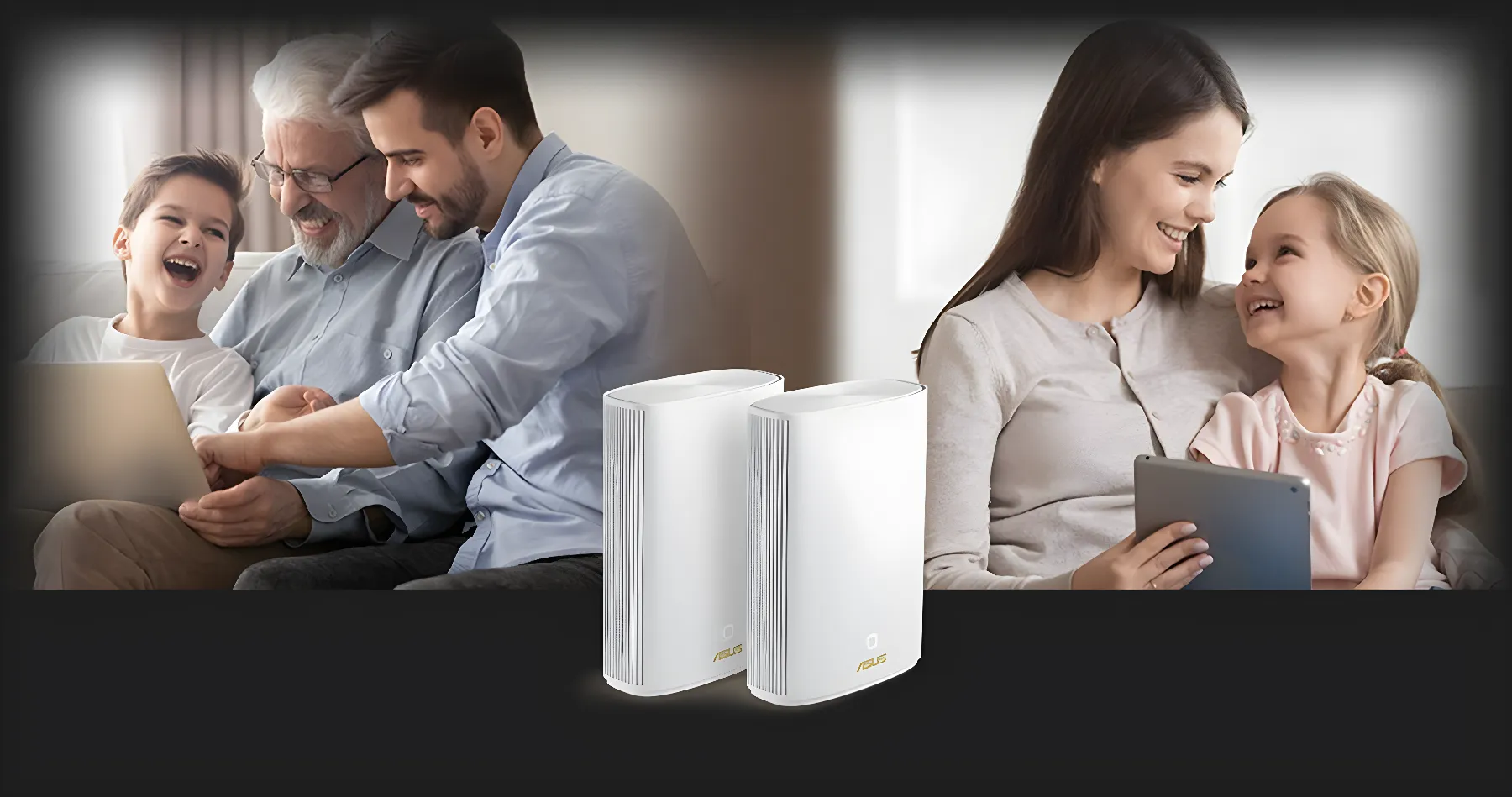 Wi-Fi Mesh система Asus ZenWiFi Hybrid XP4 AX1800, 2мод (White)
