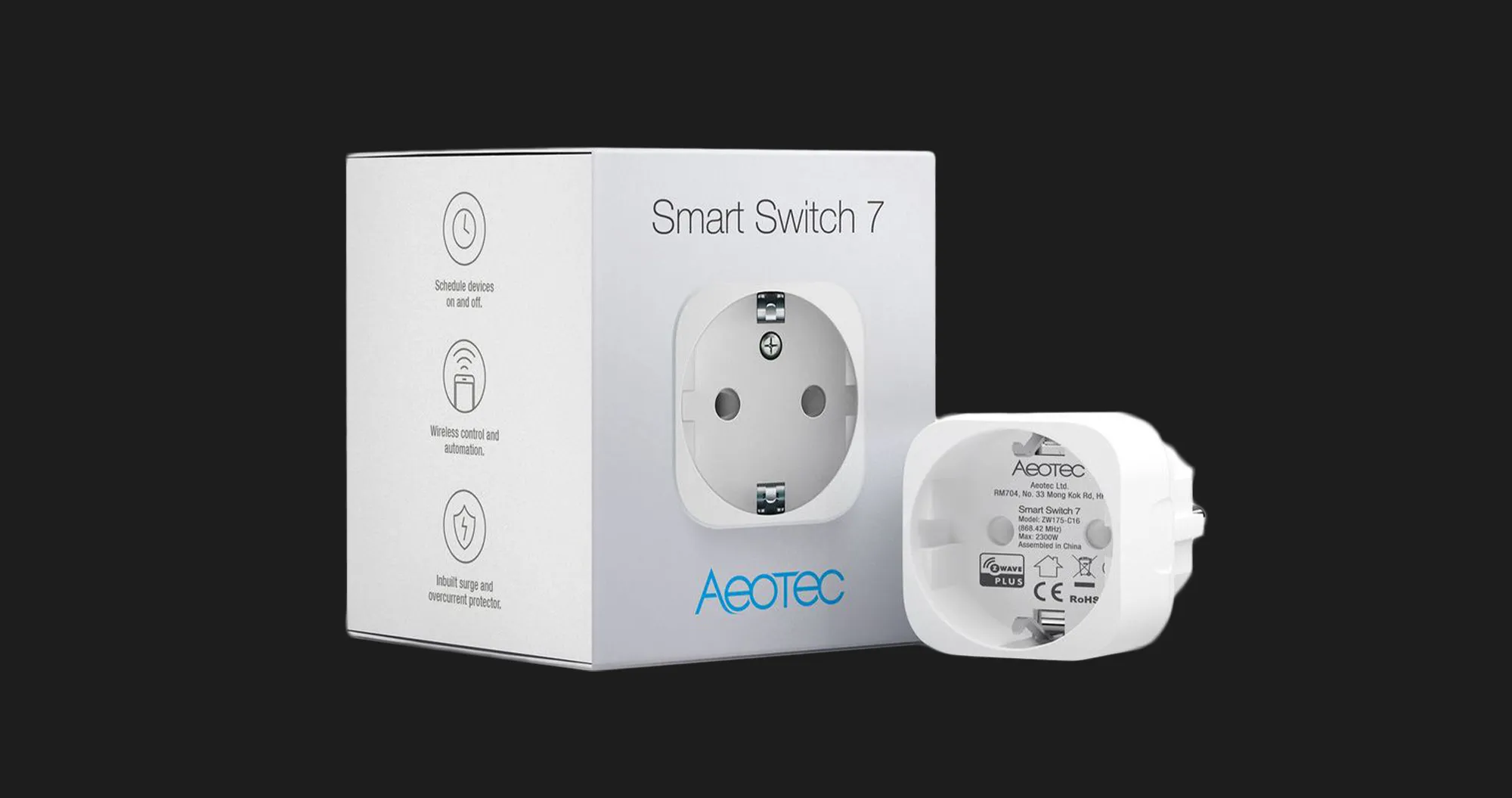 Розумна розетка Aeotec Smart Switch 7 (AEOEZW175)