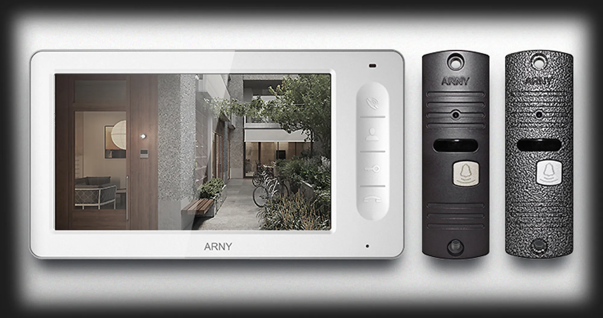 Комплект видеодомофона Arny AVD-7006 (White/Grey)