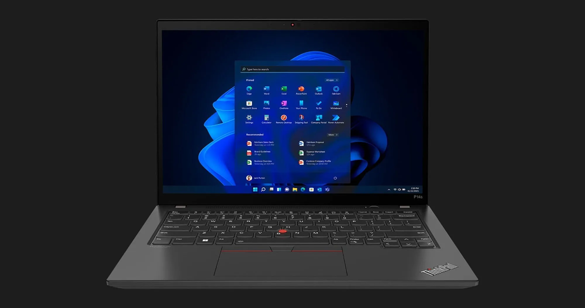 Ноутбук Lenovo ThinkPad P14s Gen 4 WorkStation 14" (Intel Core i7/32GB/1TB (SSD)/RTX A500) (21HGS1A800) (Standard)