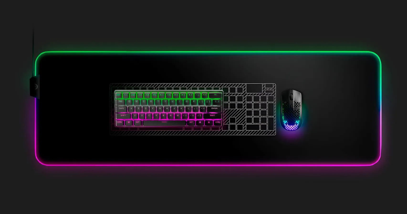 Игровая клавиатура SteelSeries APEX Pro mini Wireless (Black) (UA)