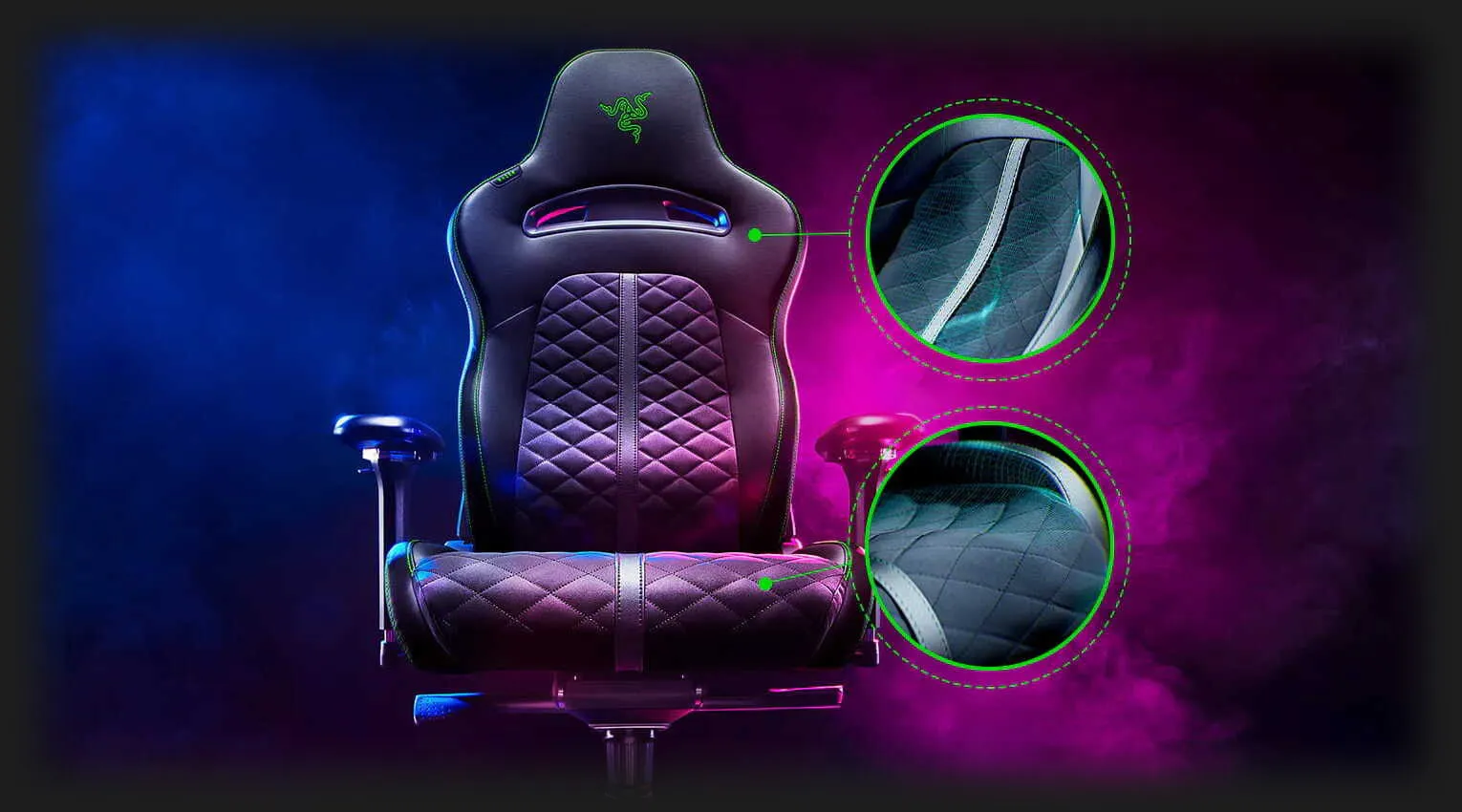 Кресло для геймеров Razer Enki (Green)