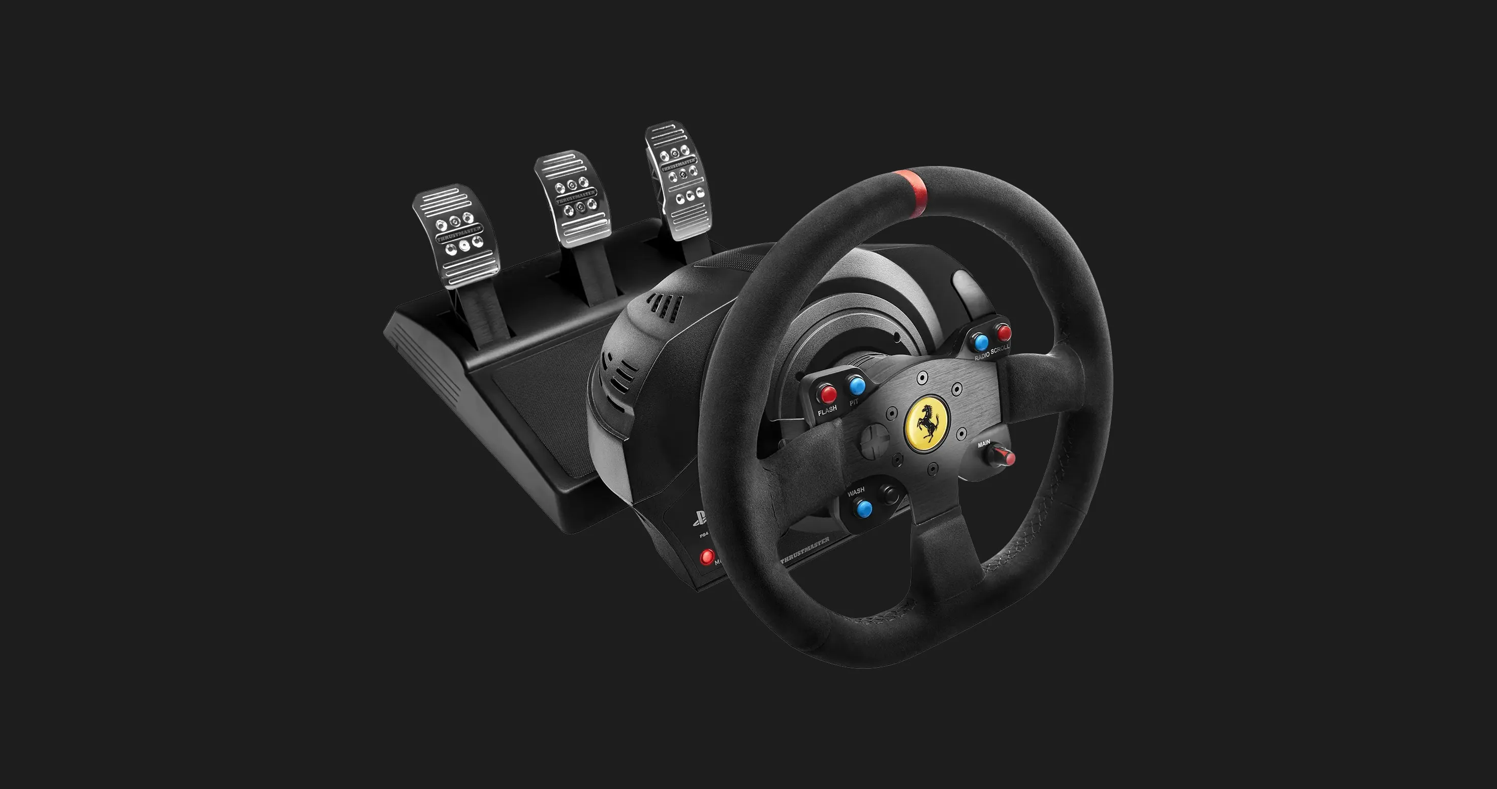 Комплект (руль, педали) Thrustmaster T300 RS Ferrari Integral RW Alcantara edition PS5/PC/PS4 (Black)