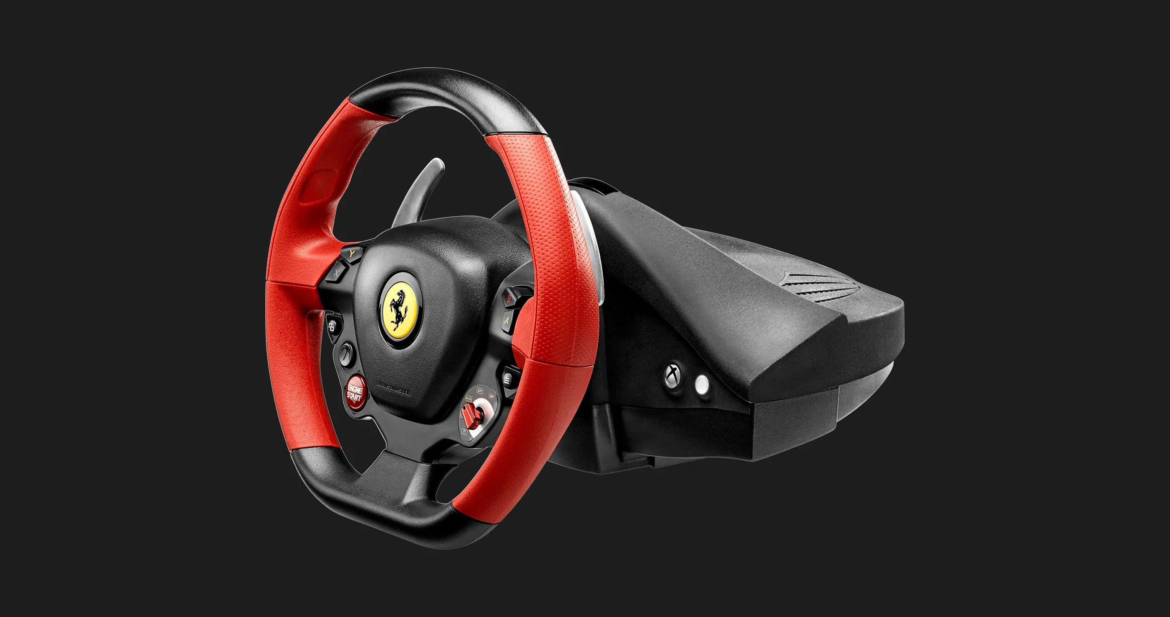 Комплект (руль, педали) Thrustmaster FERRARI 458 SPIDER Xbox (Black/Red)