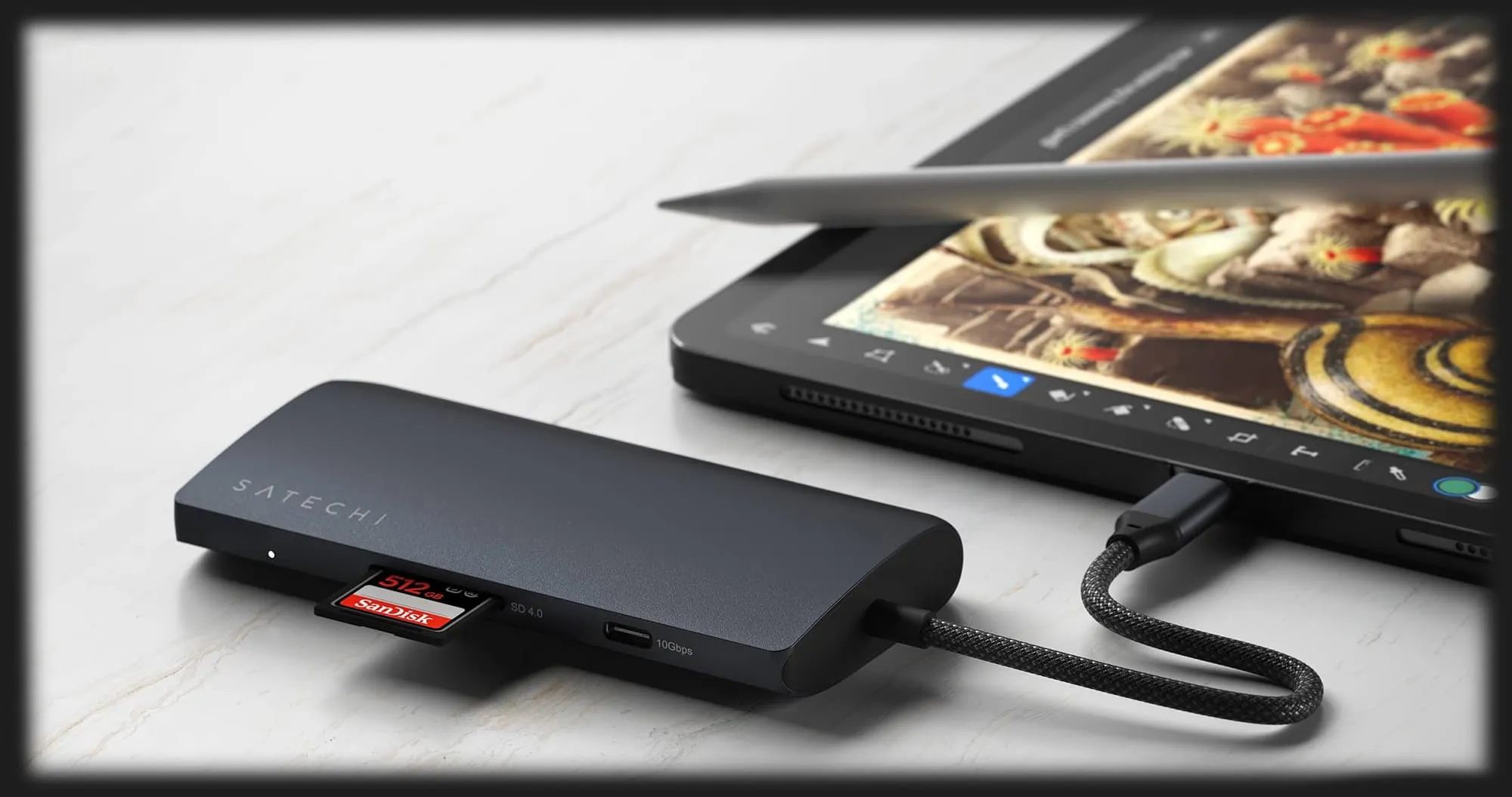 Адаптер Satechi USB-C Multiport Adapter 8K with Ethernet V3 (Midnight)
