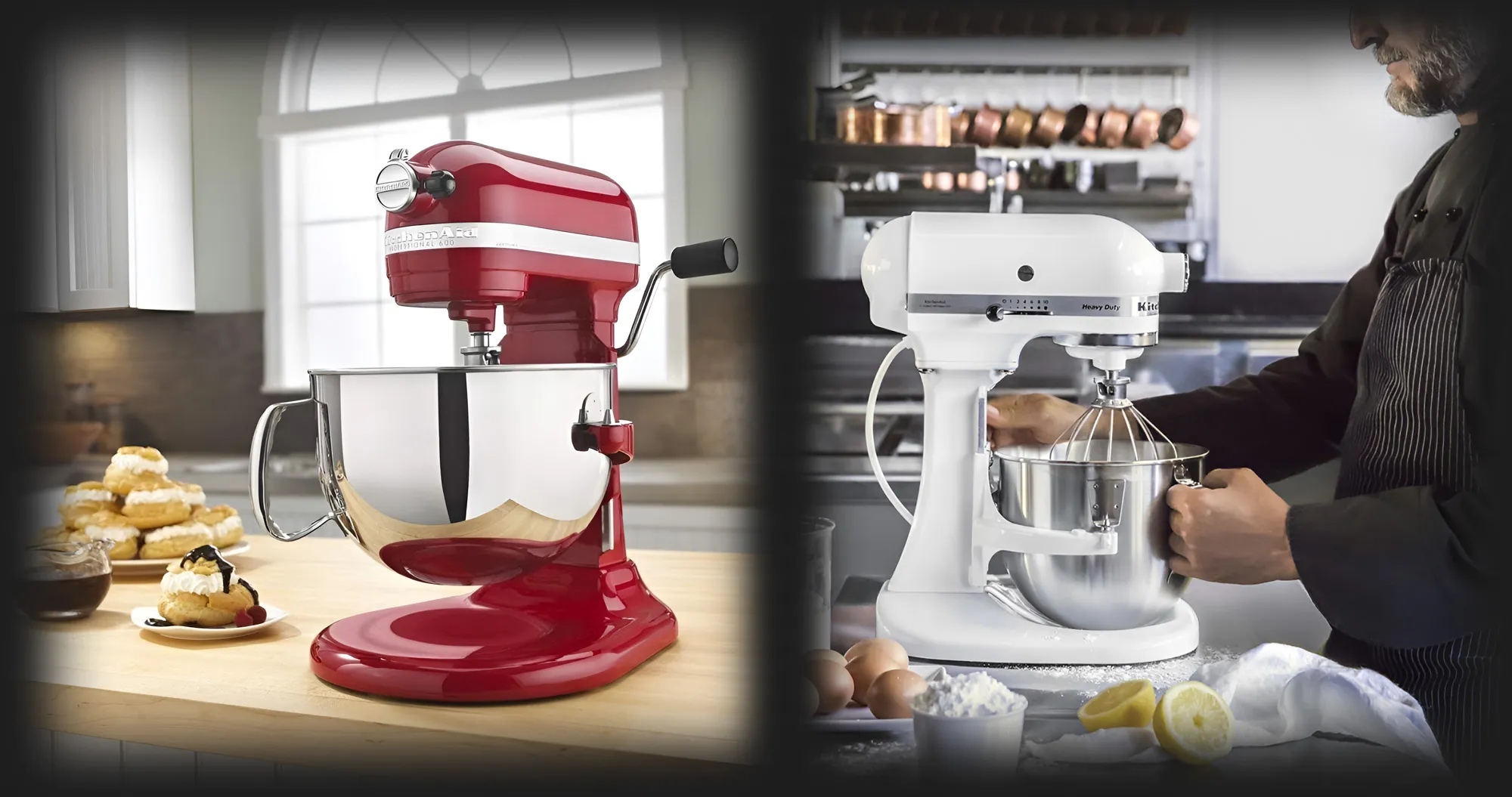 Планетарний міксер KitchenAid Heavy Duty 4,8 л з відкидним блоком (White)