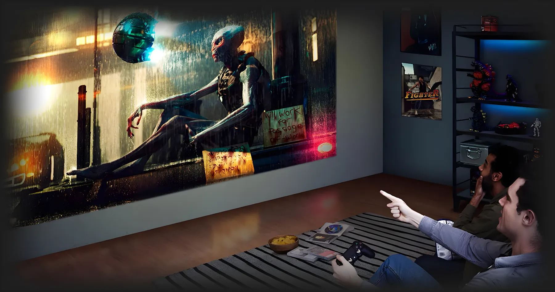 Проектор для домашнього кінотеатру Optoma HZ146x (Global)