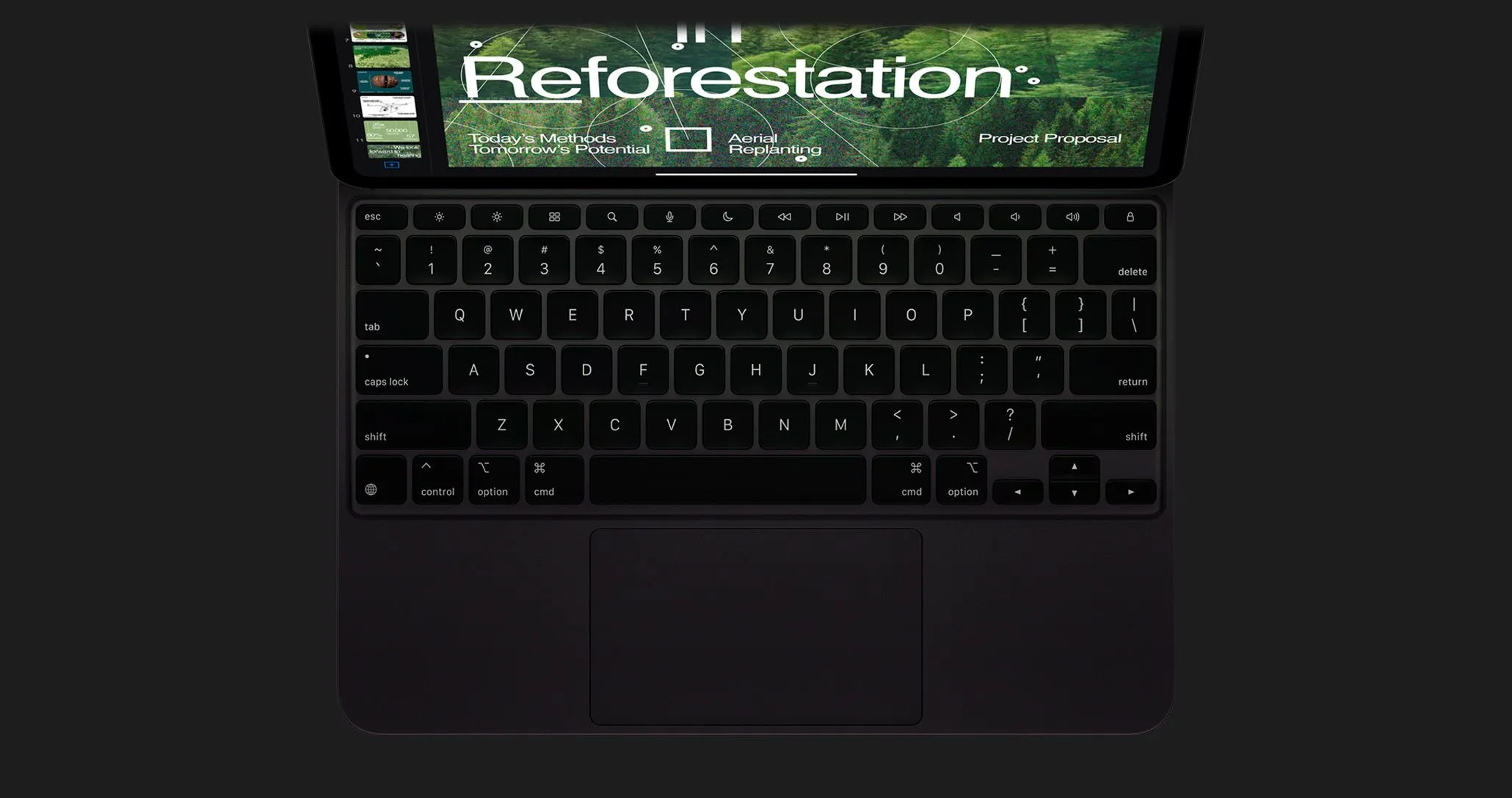 Клавіатура Magic Keyboard для iPad Pro 11 (White) (MWR03) (2024)