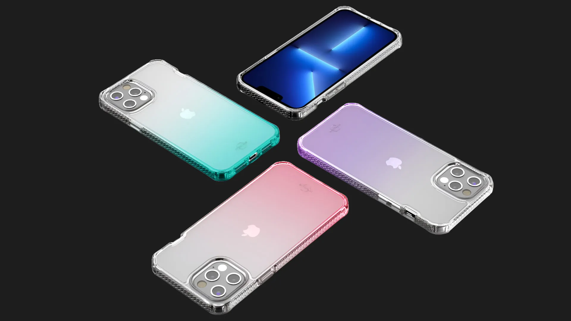 Чохол iTSkins HYBRID R Ombre with MagSafe для iPhone 15 Pro (Light Purple)