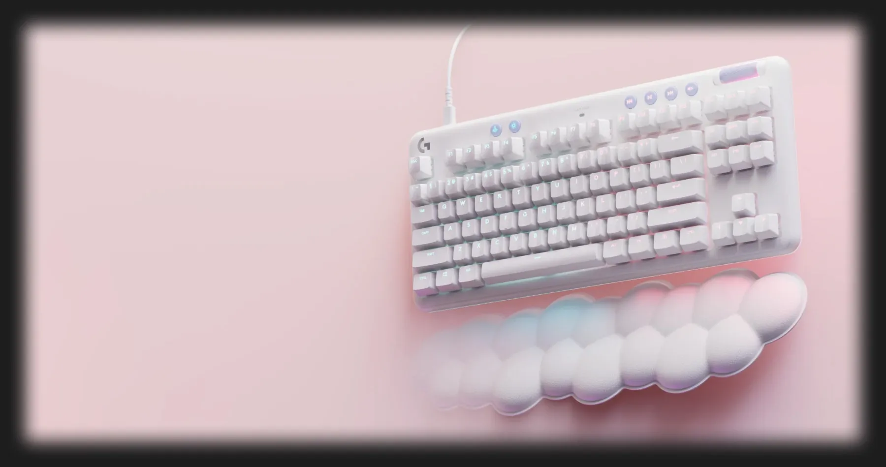 Ігрова клавіатура Logitech G713 Aurora Gaming GX Red USB (White) (UA)