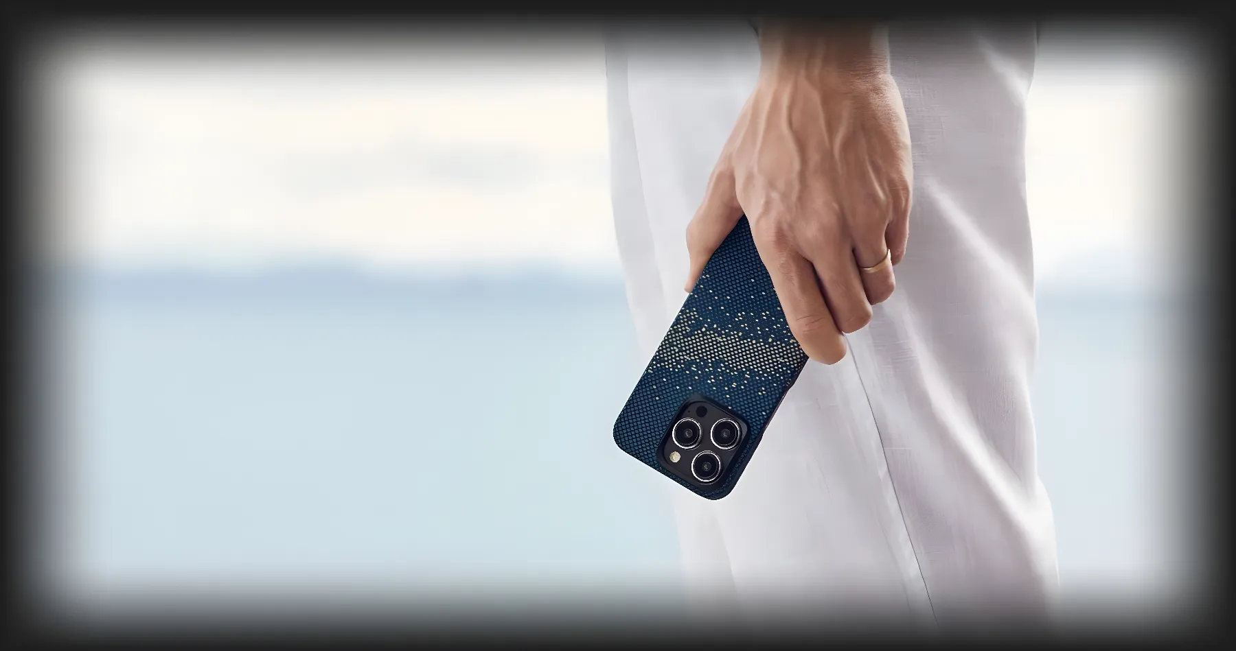 Чехол Pitaka MagEZ Case 4 для iPhone 15 Plus (Milky Way Galaxy)