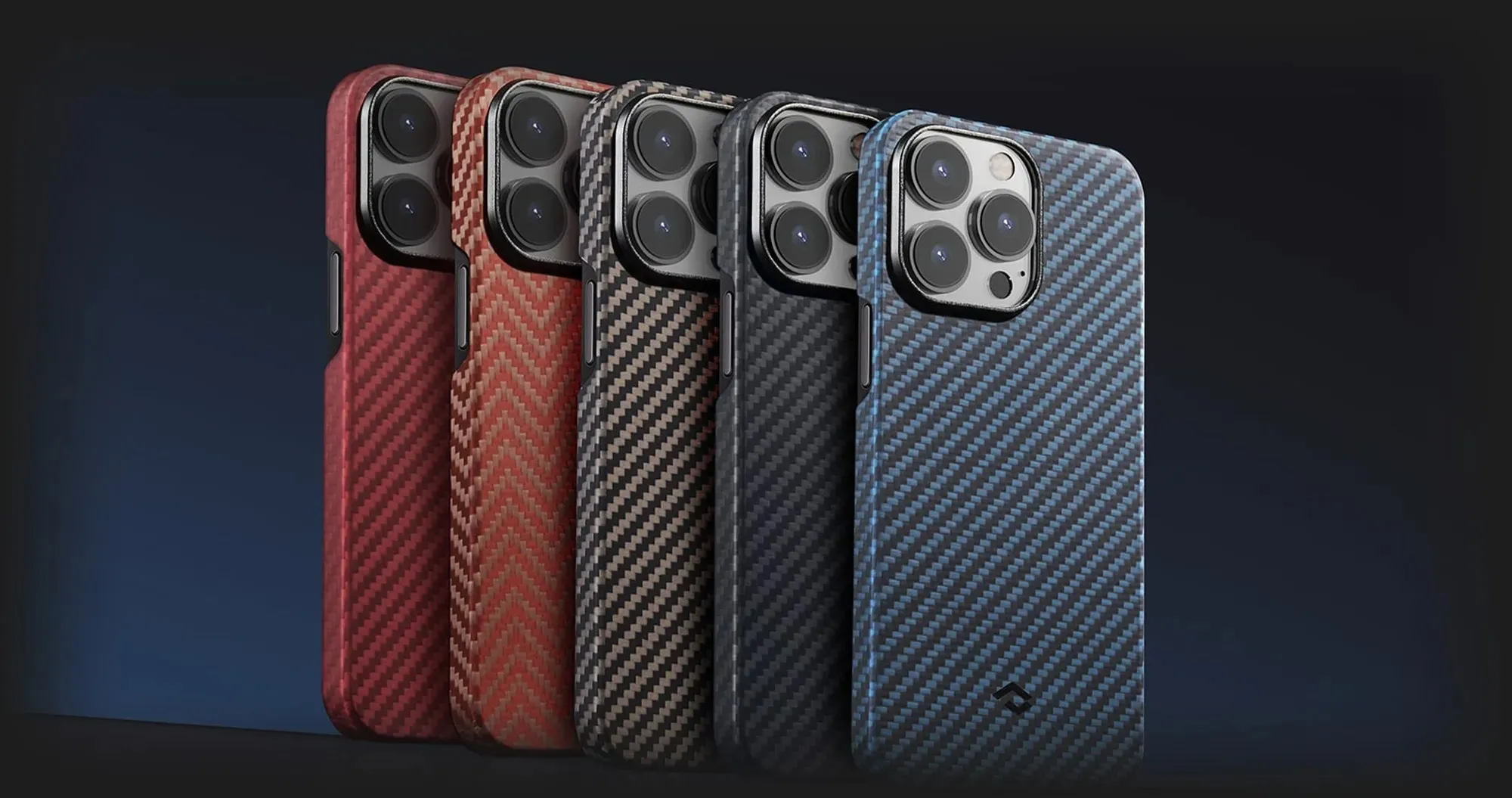 Чохол Pitaka MagEZ Case Pro 4 для iPhone 15 Pro Max (Black/Blue Twill)