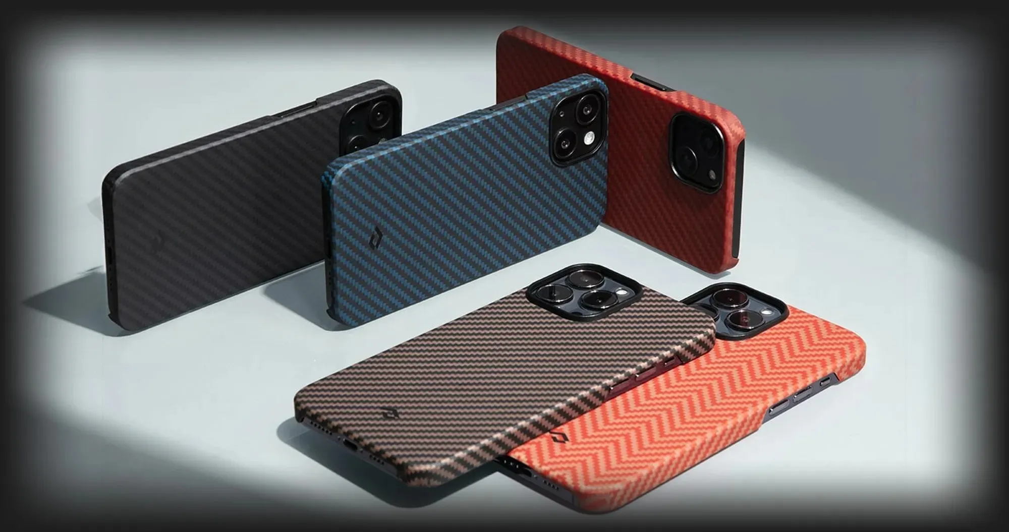 Чохол Pitaka MagEZ Case Pro 4 для iPhone 15 Pro Max (Black/Blue Twill)