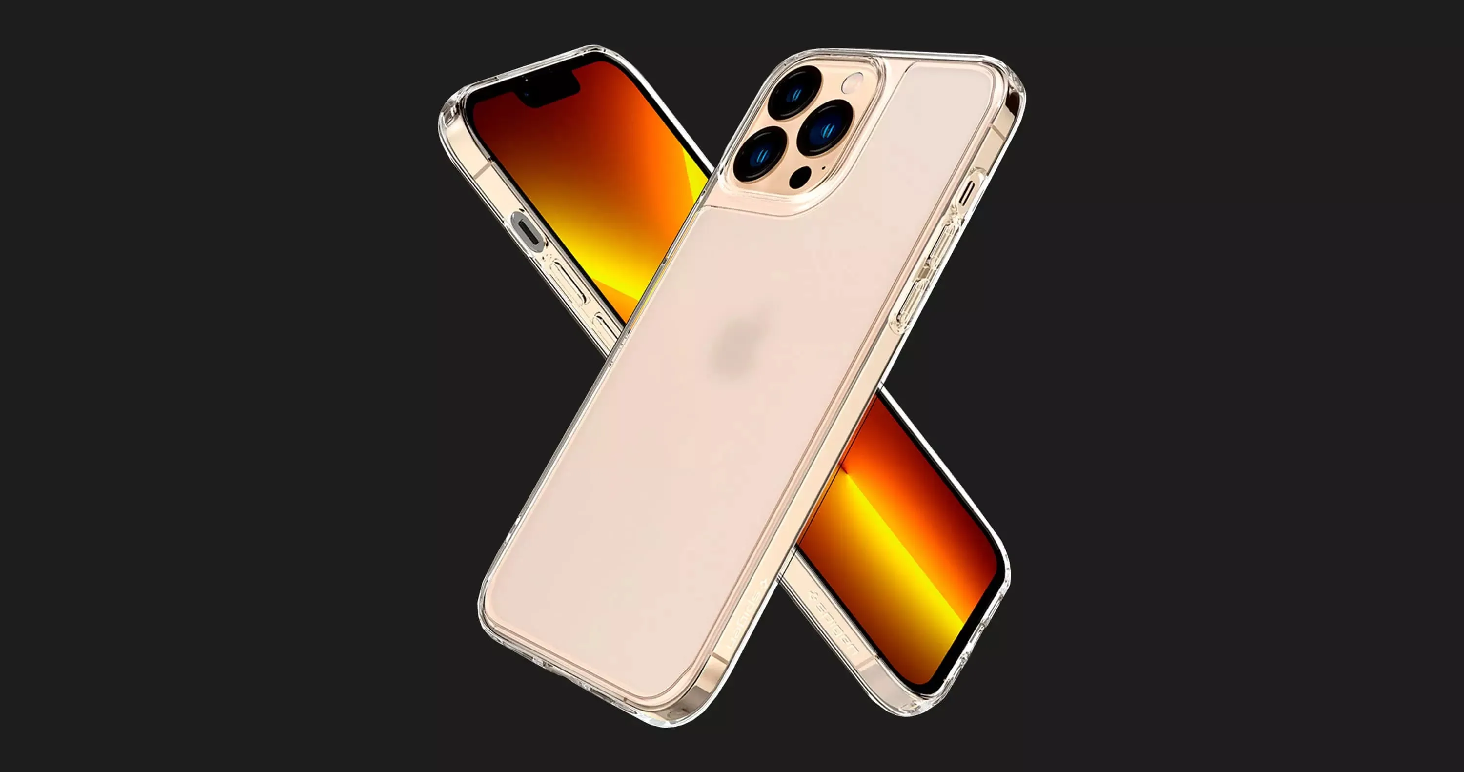 Чехол Spigen Quartz Hybrid для iPhone 13 (Crystal Clear) (ACS03532)