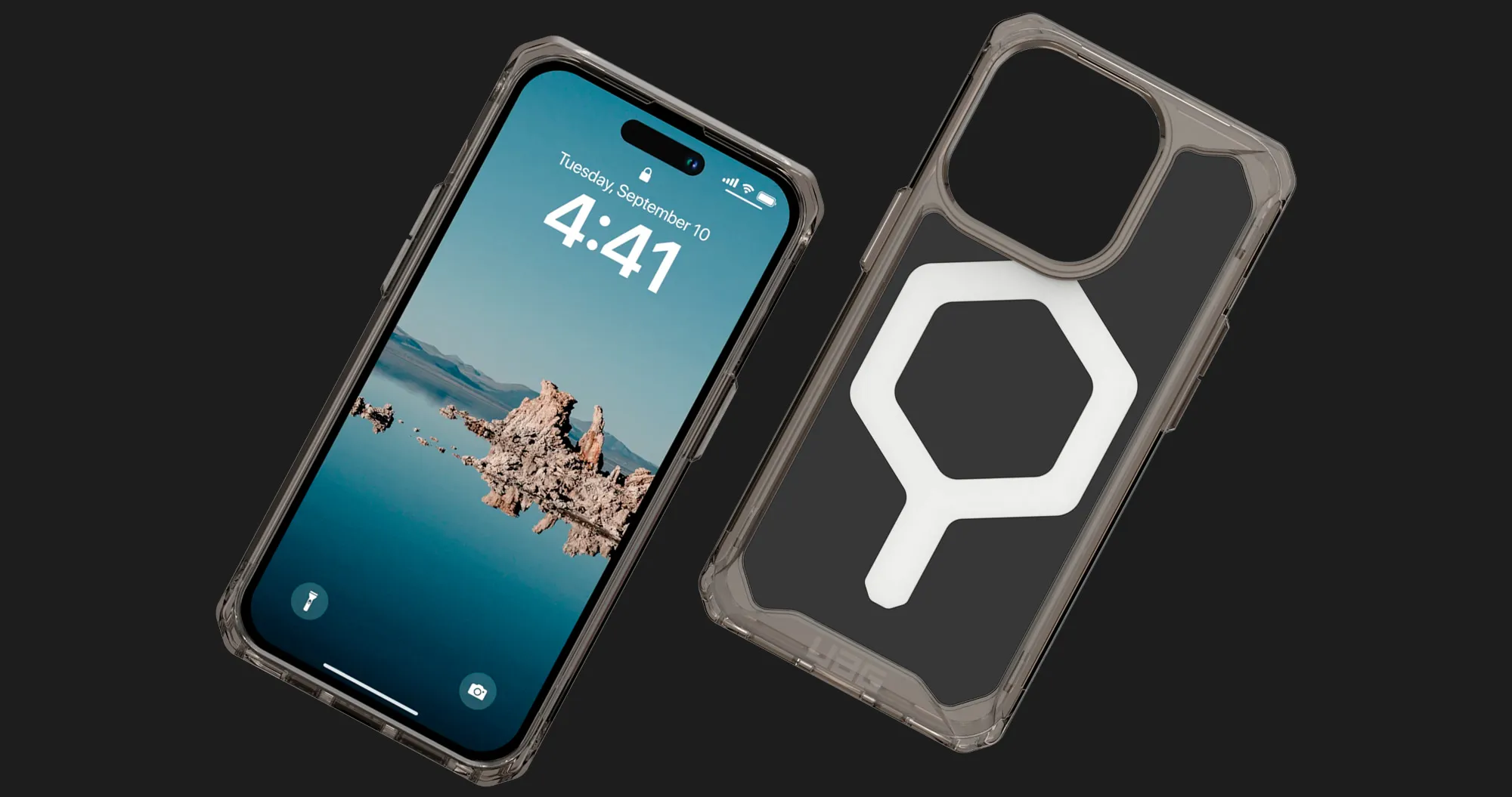Чехол UAG Plyo with MagSafe Series для iPhone 15 Plus (Ice/White)