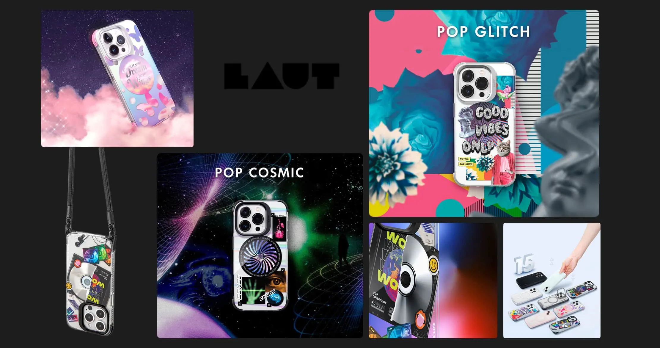Чохол LAUT Pop Cosmic для iPhone 15 Pro (Cosmic)