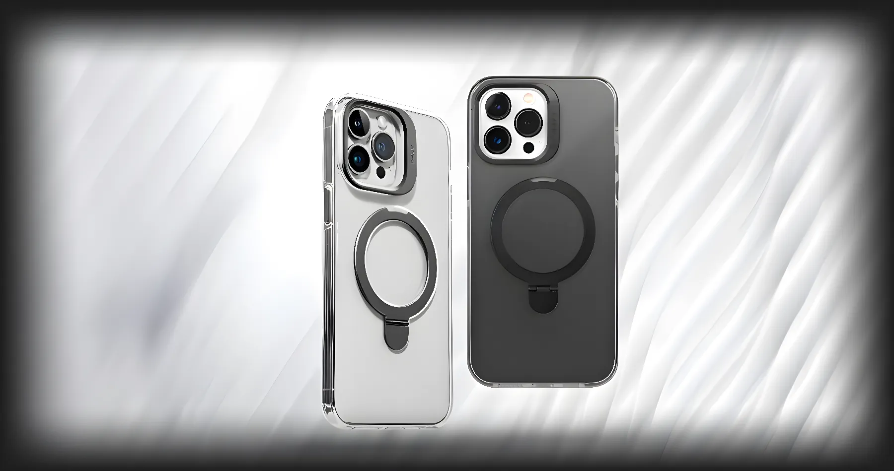 Чехол LAUT Revive Prop Case MagSafe для iPhone 15 (Crystal Black)