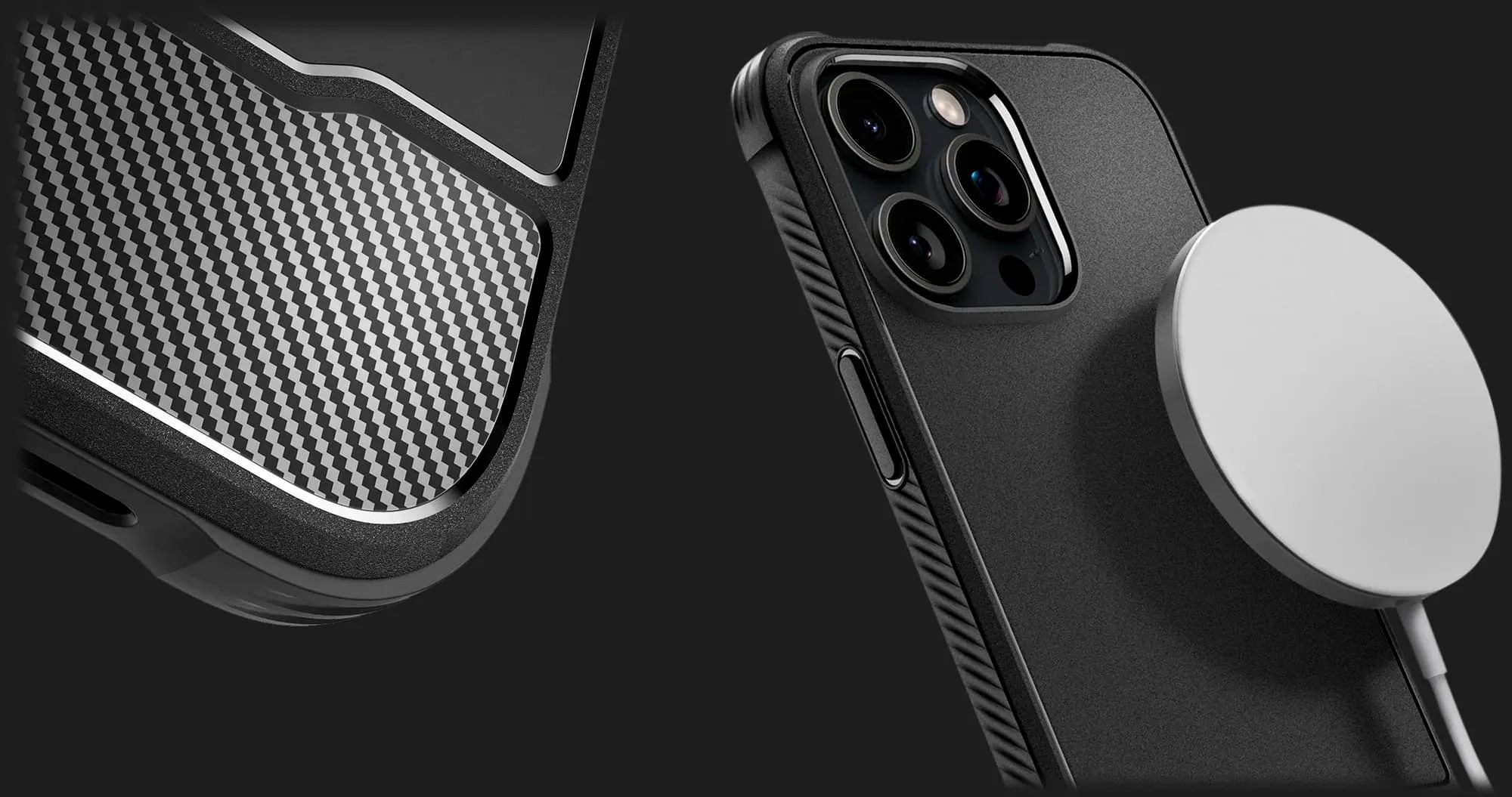 Чехол Spigen Mag Rugged Armor MagFit для iPhone 15 Pro Max (Black)