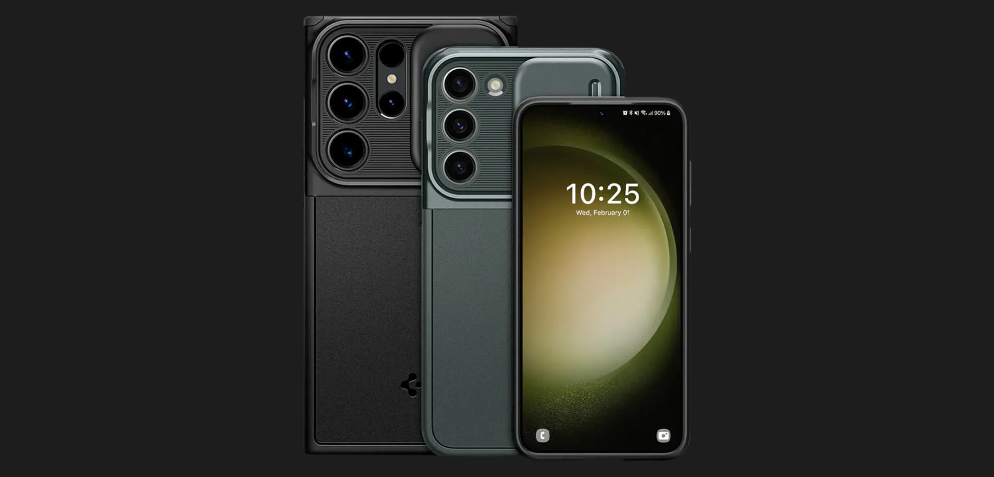 Чехол Spigen Optik Armor для Samsung Galaxy S23 Ultra (Black)