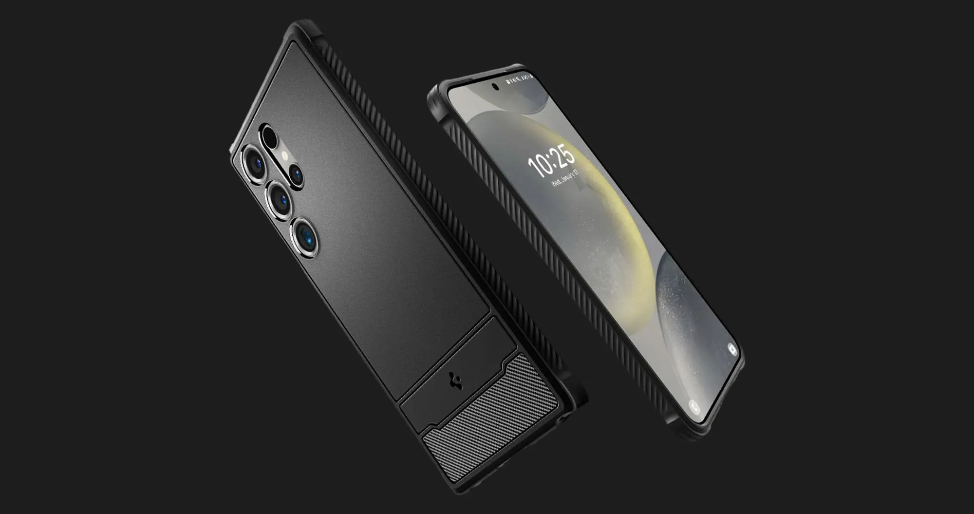 Чехол Spigen Rugged Armor для Samsung Galaxy S24 Ultra (Matte Black)