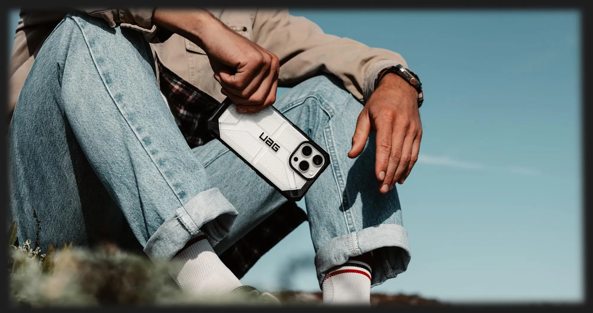 Чехол UAG Plasma Series для iPhone 14 (Ice)