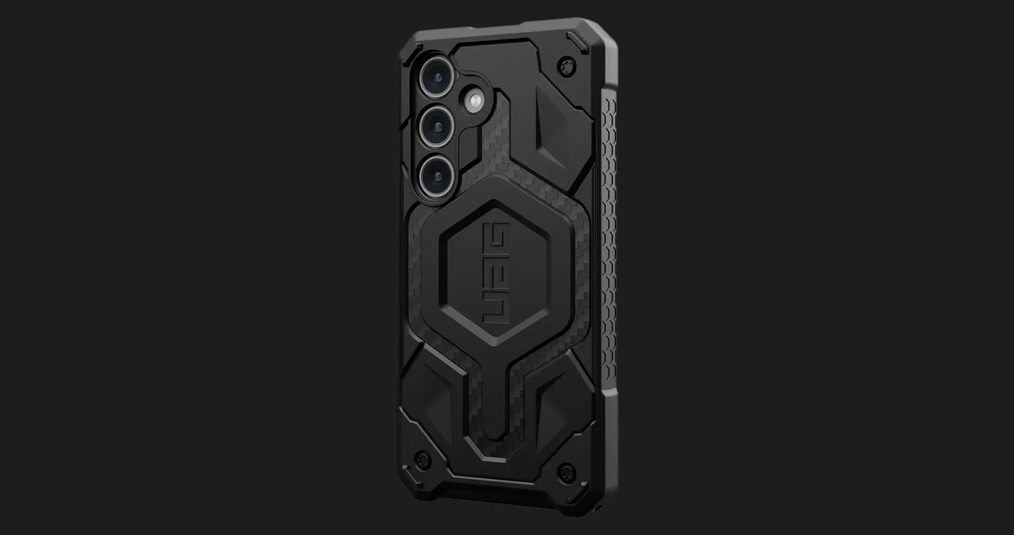 Чехол UAG Monarch для Samsung Galaxy S24 (Carbon Fiber)
