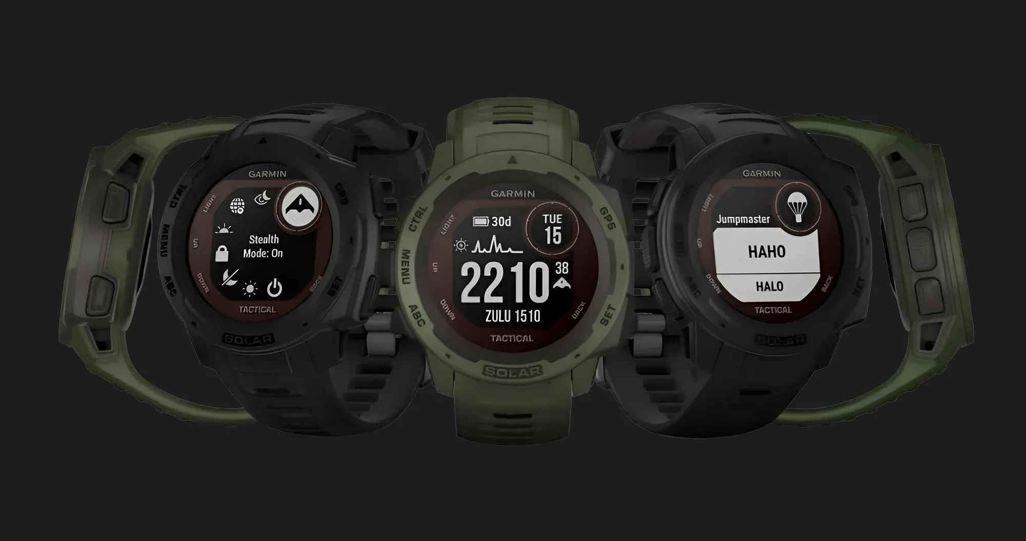 Garmin Instinct Solar Tactical Edition Black