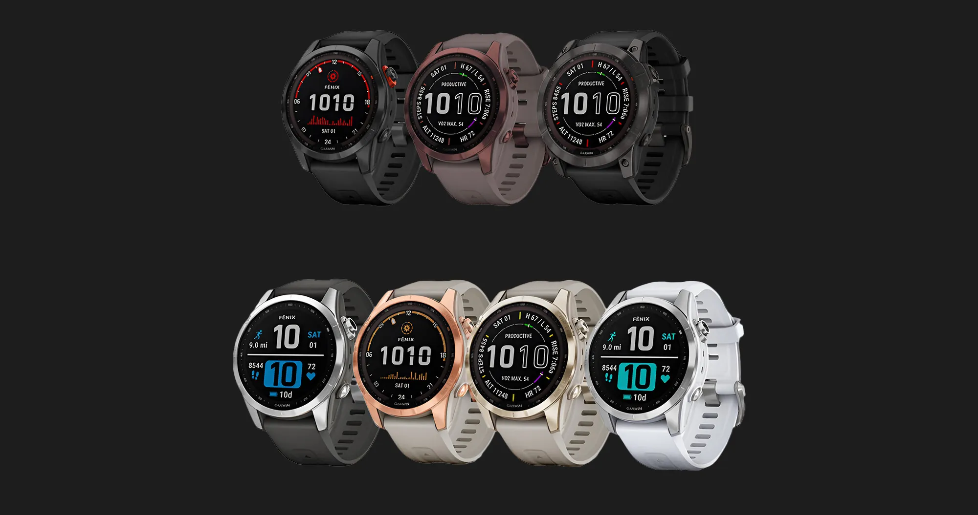 б/у Garmin Fenix 7S Sapphire Solar Cream Gold Titanium with Light Sand Band