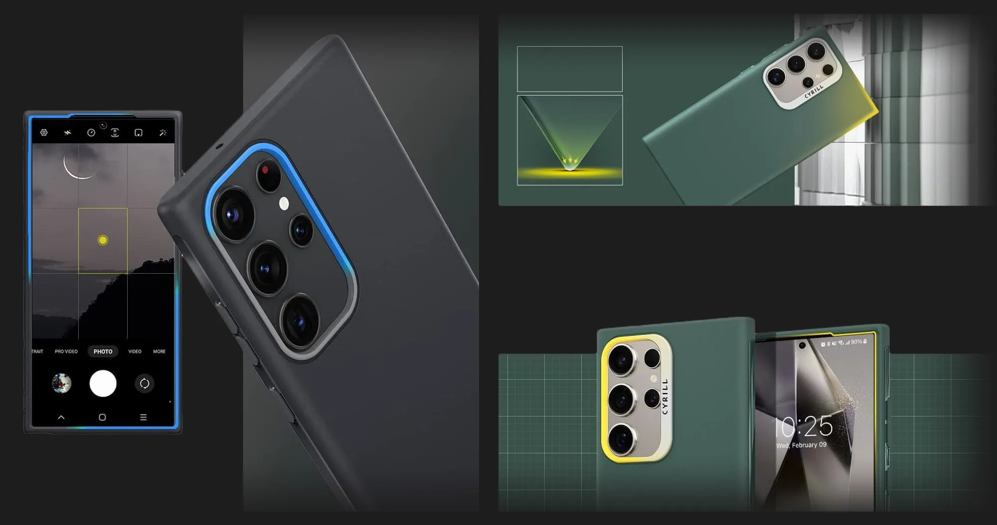 Чехол Spigen Cyrill UltraColor для Samsung Galaxy S23 Ultra (Kale)