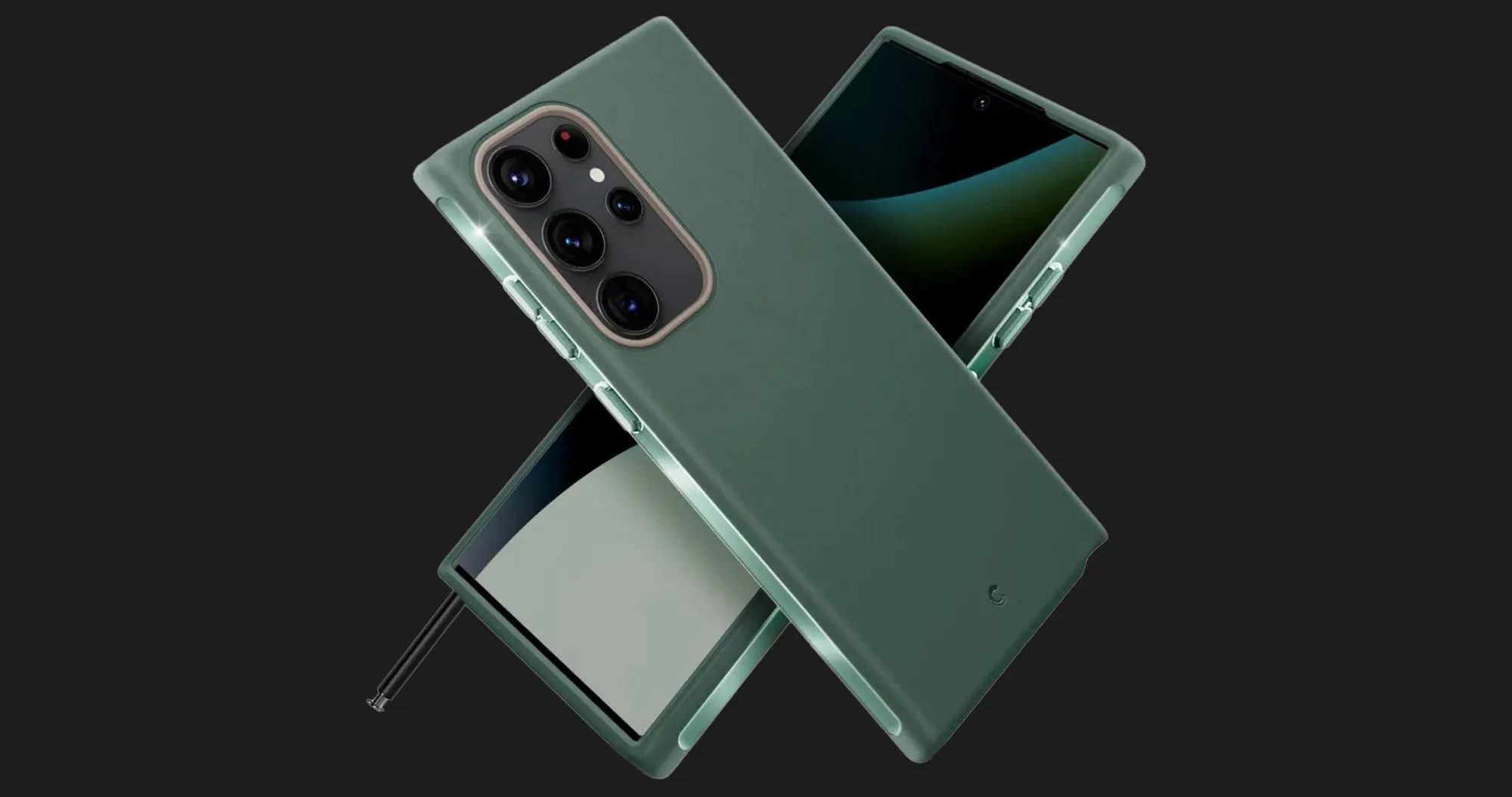 Чехол Spigen Cyrill UltraColor для Samsung Galaxy S23 Ultra (Kale)