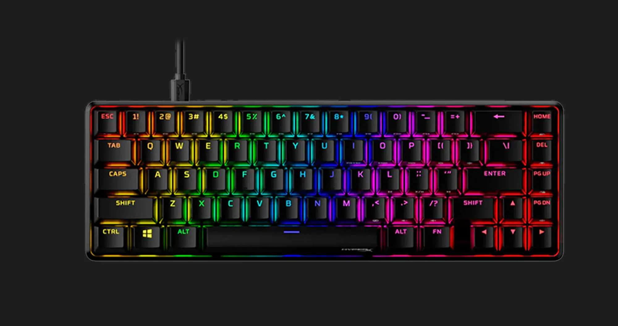 Клавіатура игрова HyperX Alloy Origins 60 61key Red USB (Black) (UA)