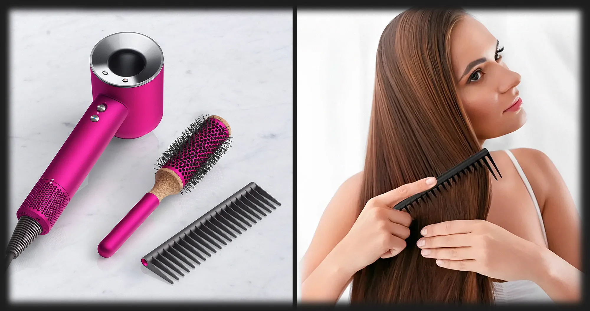 Расческа Dyson Designed Detangling Comb (Black/Nickel)