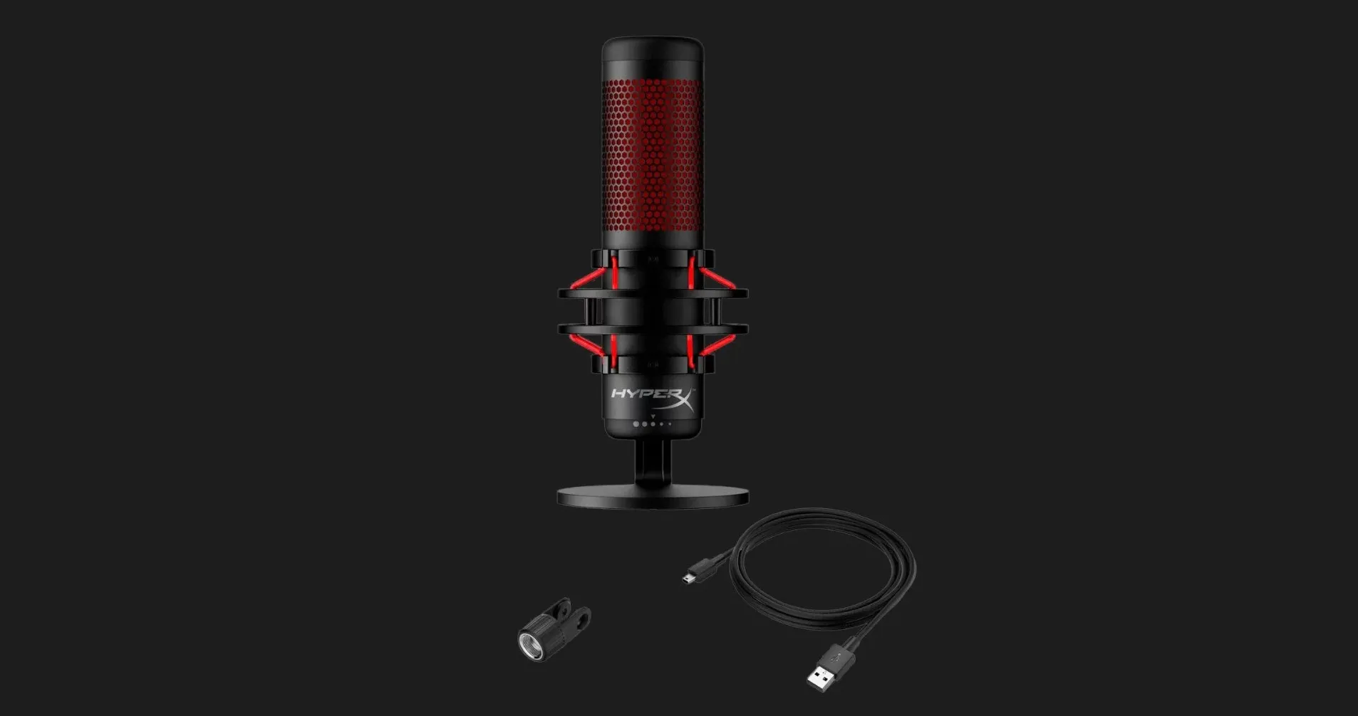 Мікрофон HyperX QuadCast (Black-Red) (UA)