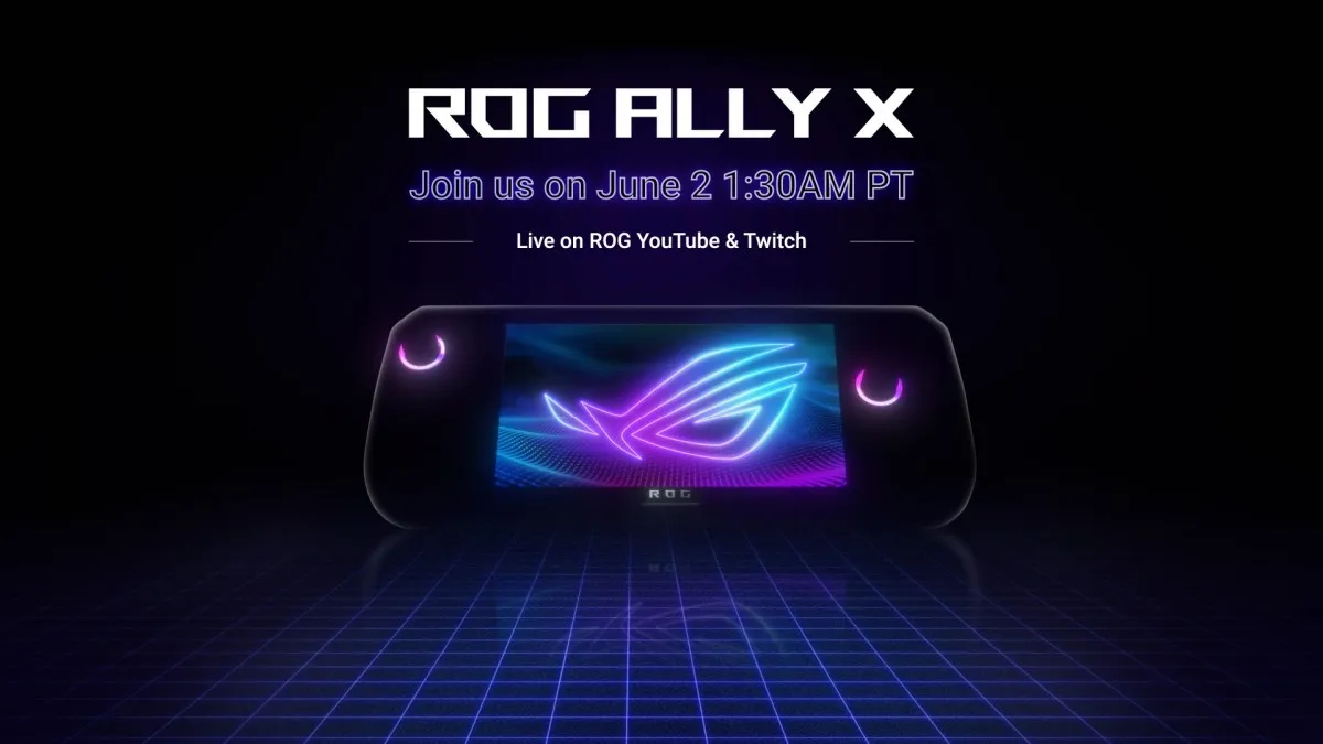 ASUS оголосила дату презентації нової ігрової консолі ROG Ally X і випустила тизерний знімок
