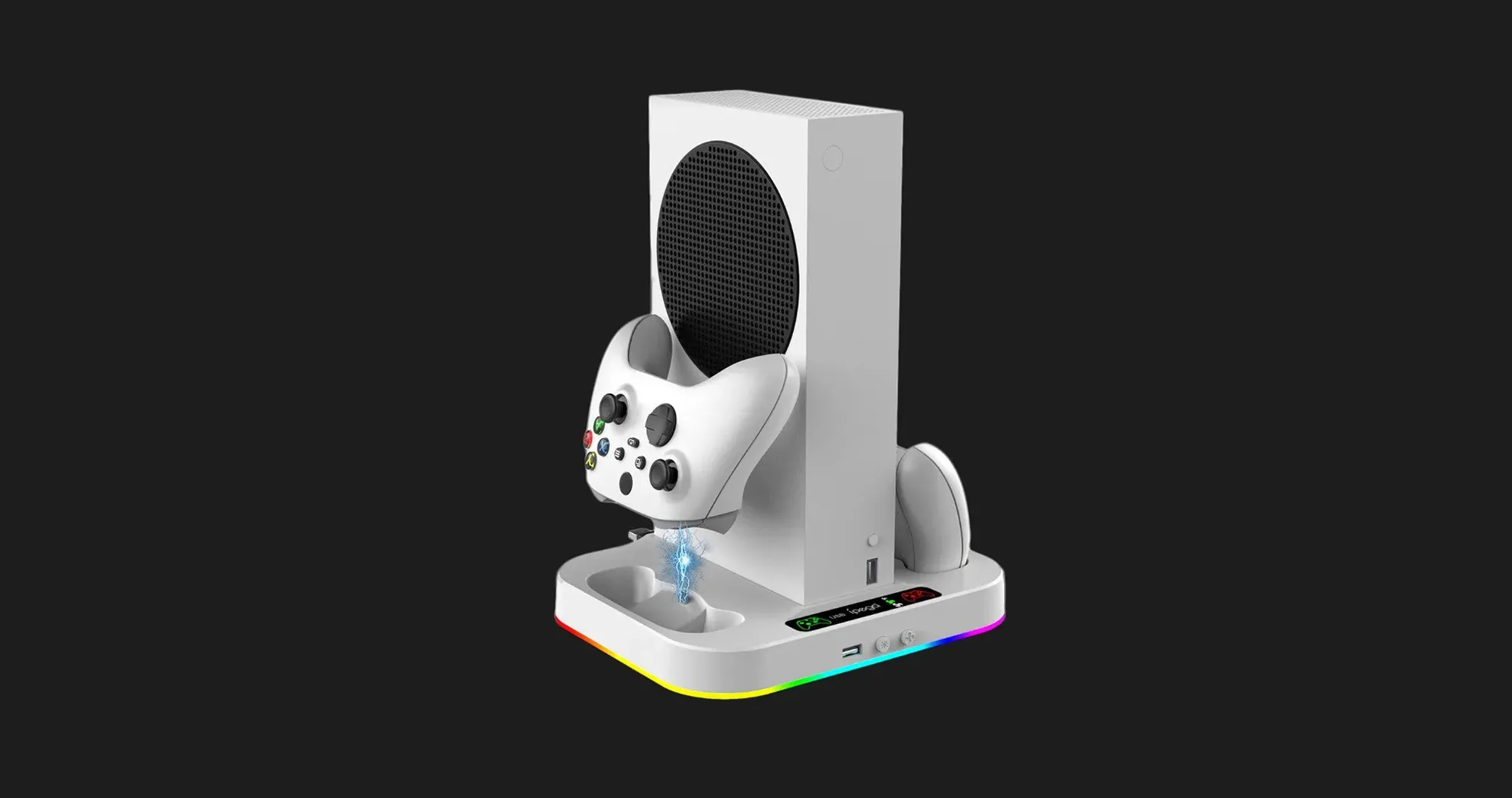Зарядна станція iPega з охолодженням для XBOX S+ 2 акумулятори, RGB (PG-XBS012S)