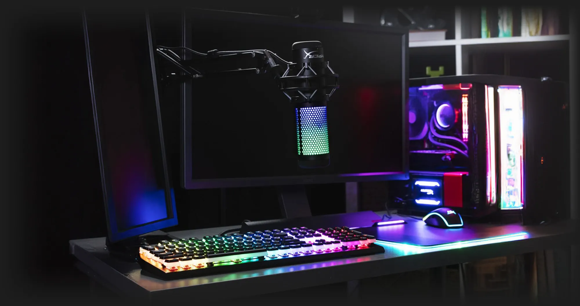 Мікрофон HyperX QuadCast S (Black-Grey) RGB (EU)