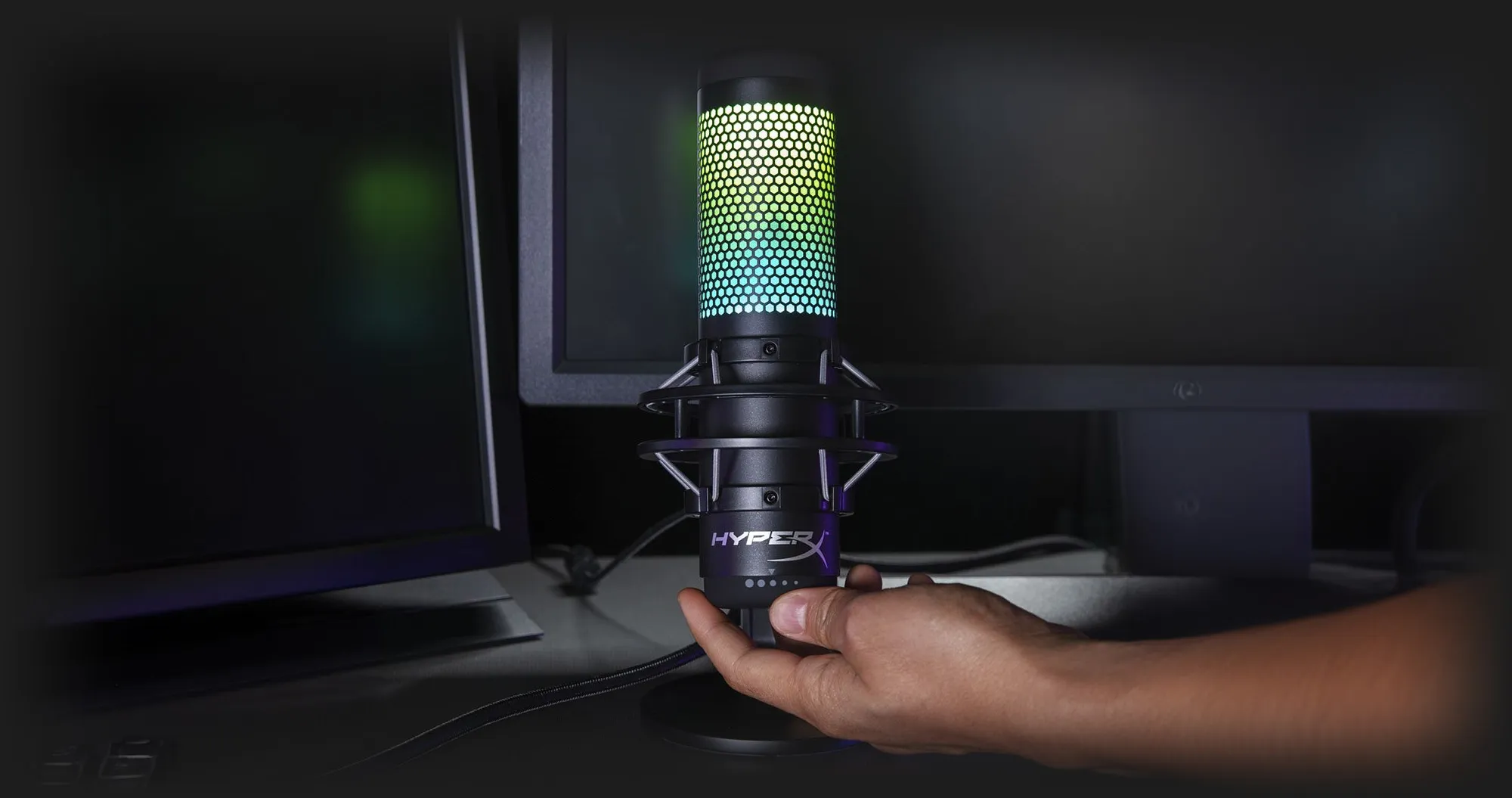 Мікрофон HyperX QuadCast S (Black-Grey) RGB (EU)