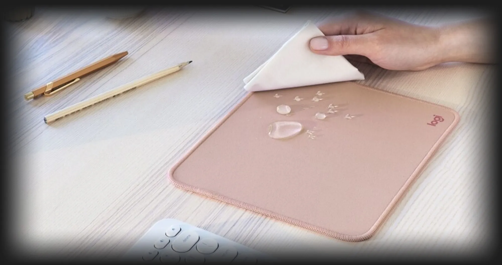 Килимок для миші Logitech Mouse Pad Studio Series (Darker Rose) (UA)