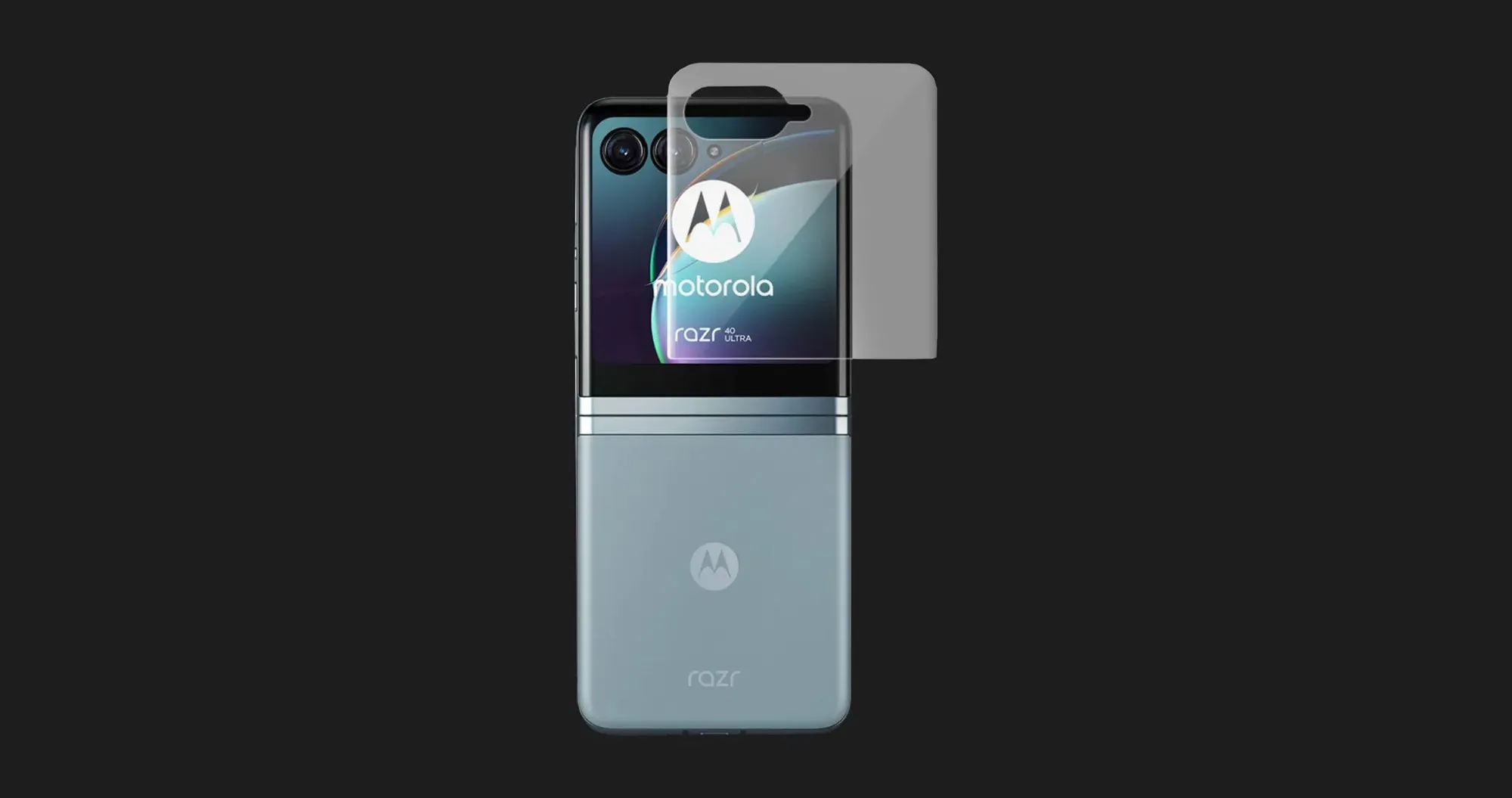 Защитная пленка Hydrogel Pro для Motorola Razr 40 Ultra (Glossy Clear) (Back Cover Top)