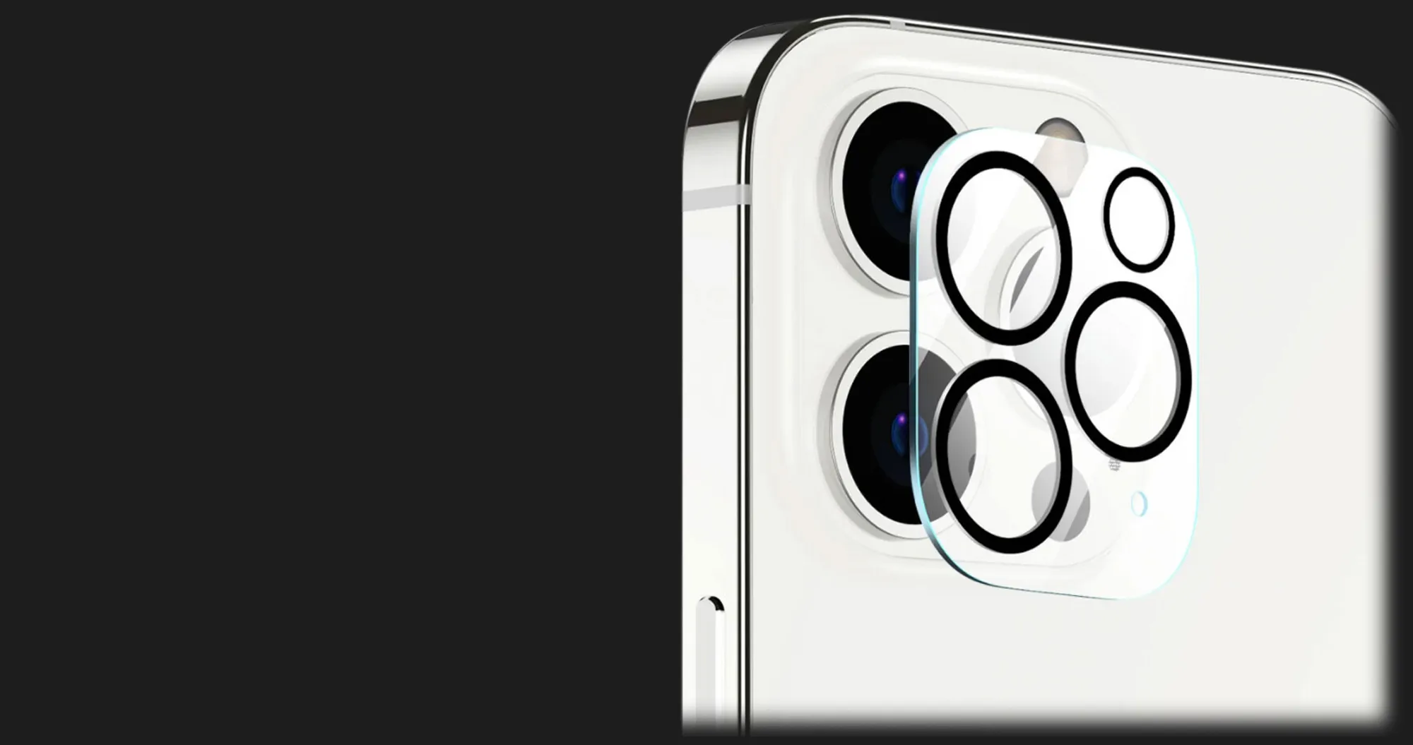 Защитное стекло ZK для камеры iPhone 13 Pro / 13 Pro Max Full Cover