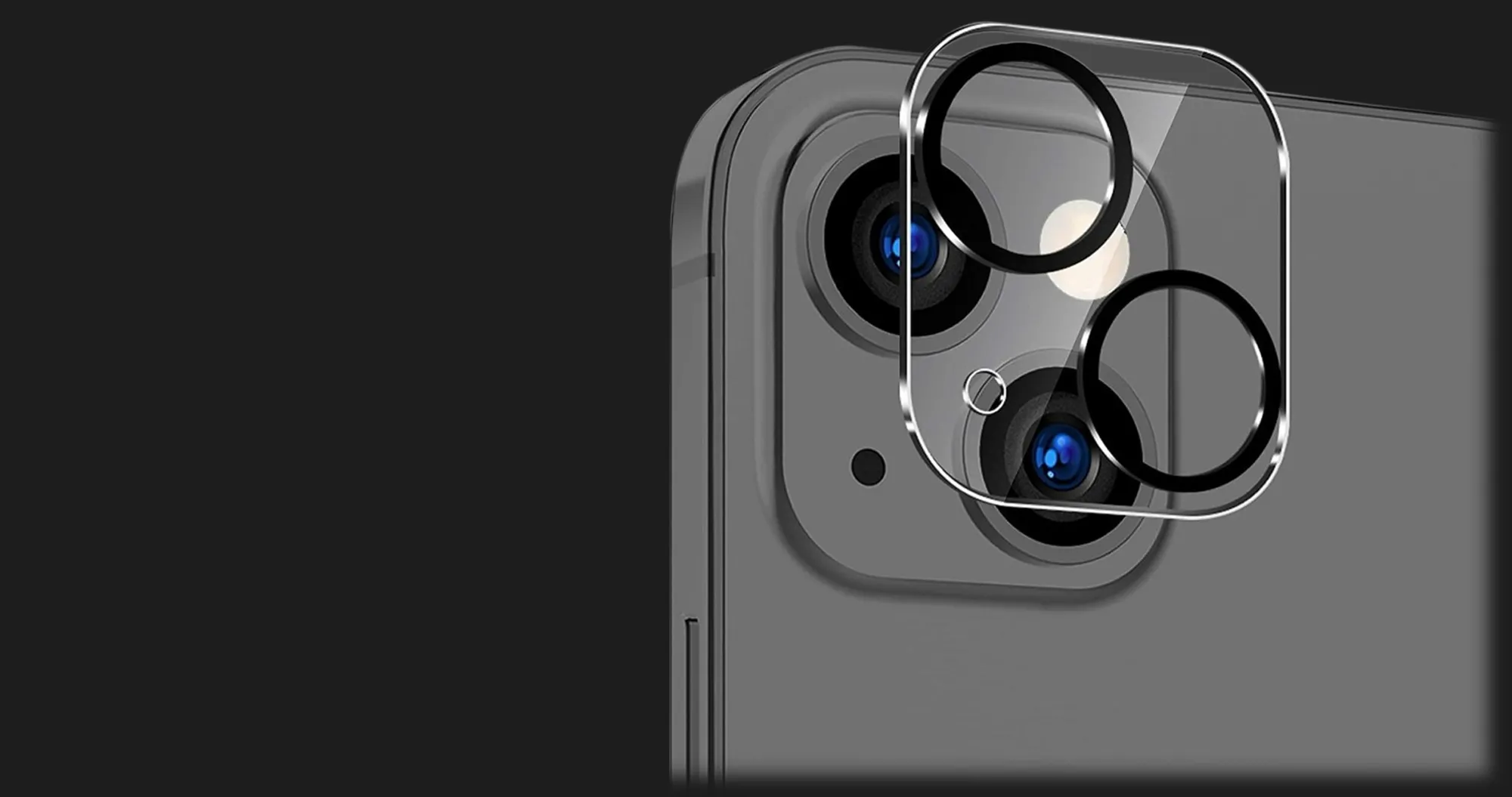 Захисне скло ZK для камери iPhone 14 / 14 Plus Full Cover