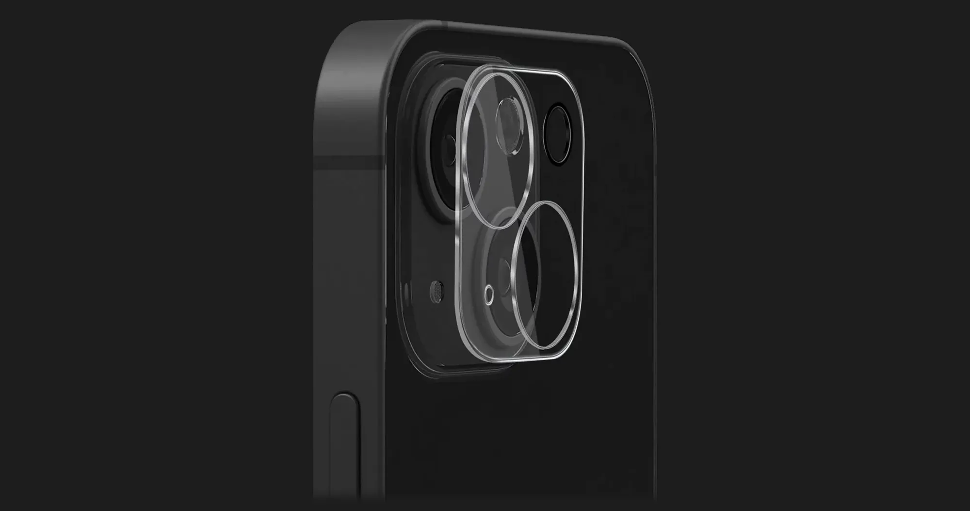 Защитное стекло ZK для камеры Iphone 15 / 15 Plus Full Cover