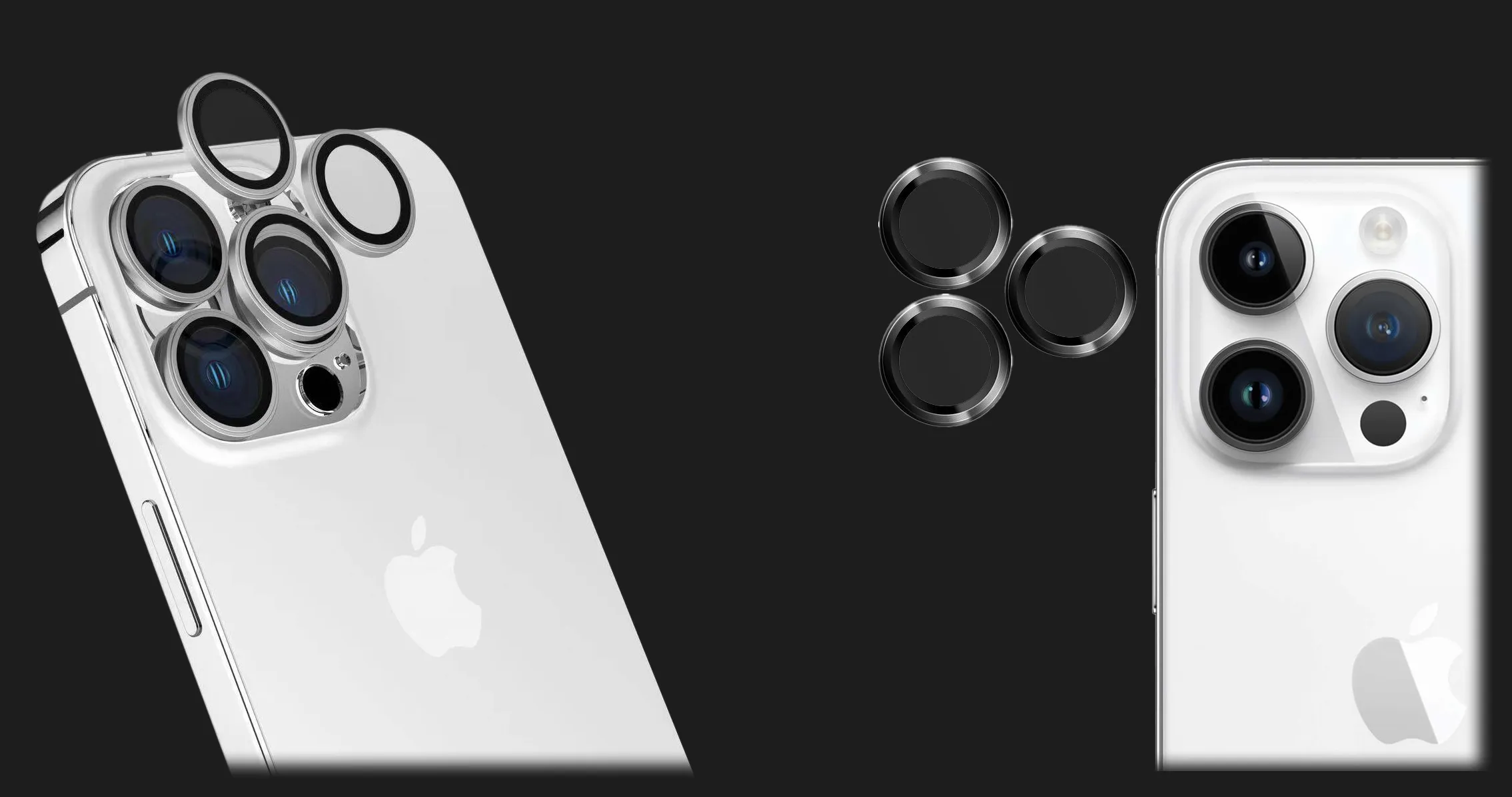 Защитное стекло LAUT Prime Glass для iPhone 15 Pro/15 Pro Max (Black)