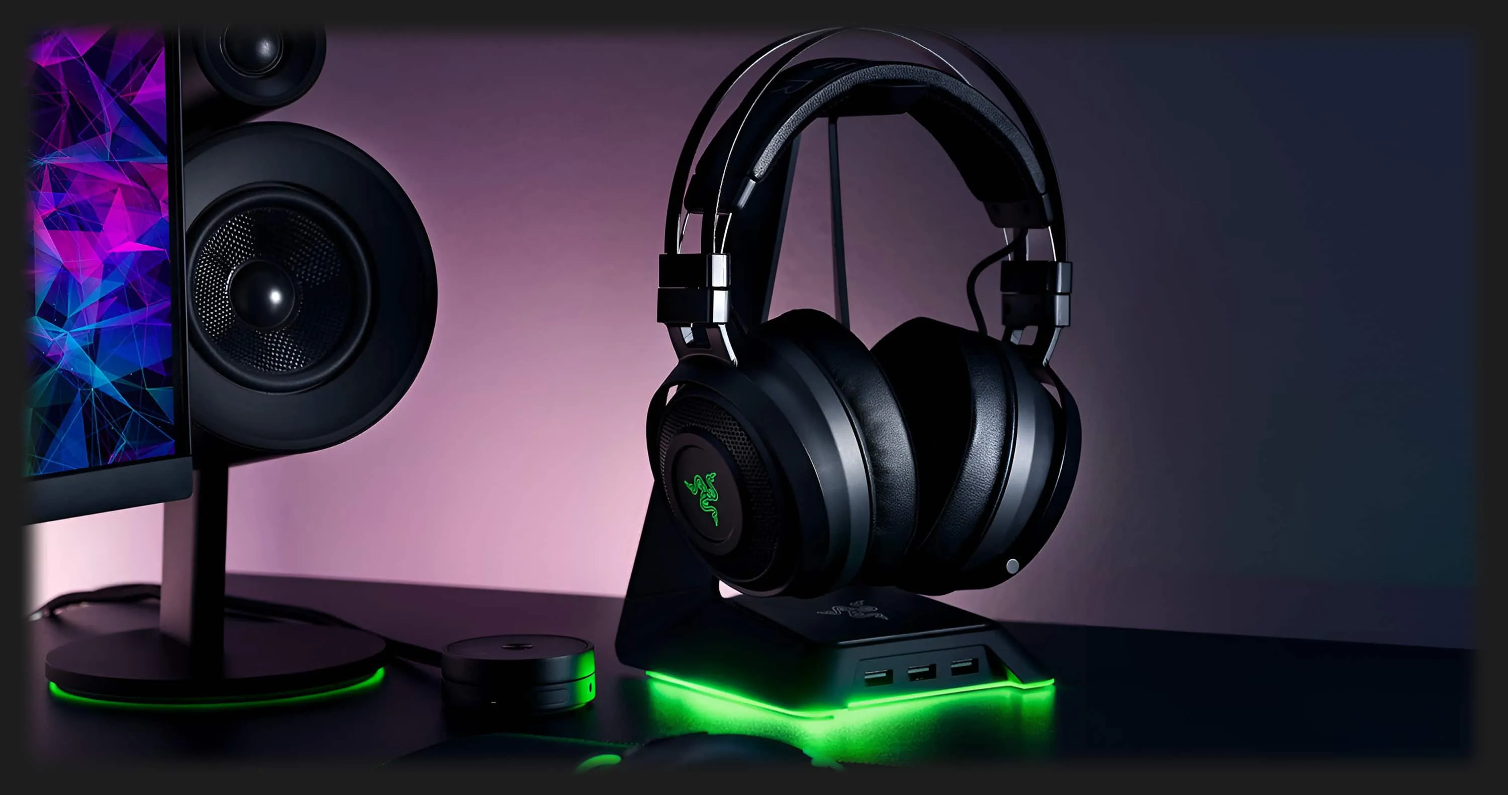 Ігрова гарнітура Razer Nari Ultimate for Xbox One WL (Black/Green) (Z04-02910100-R3M1)