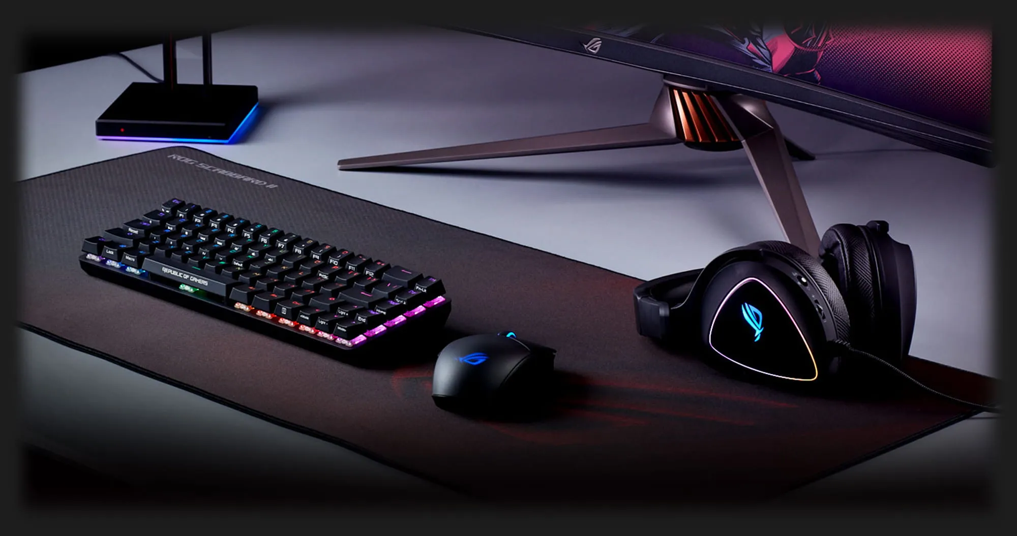 Ігрова поверхня ASUS ROG Scabbard II (Black/Red) (UA)