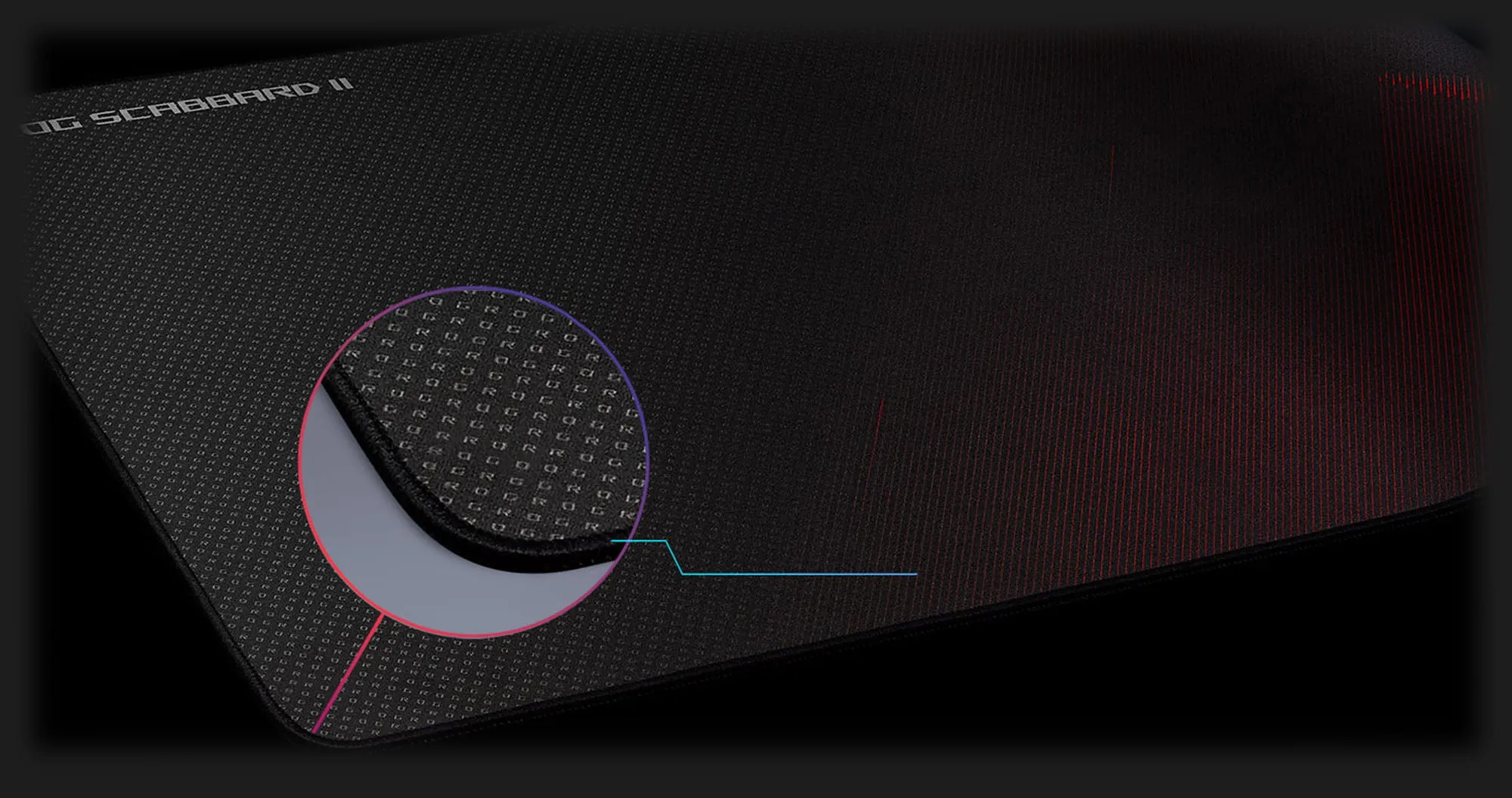 Ігрова поверхня ASUS ROG Scabbard II (Black/Red) (UA)